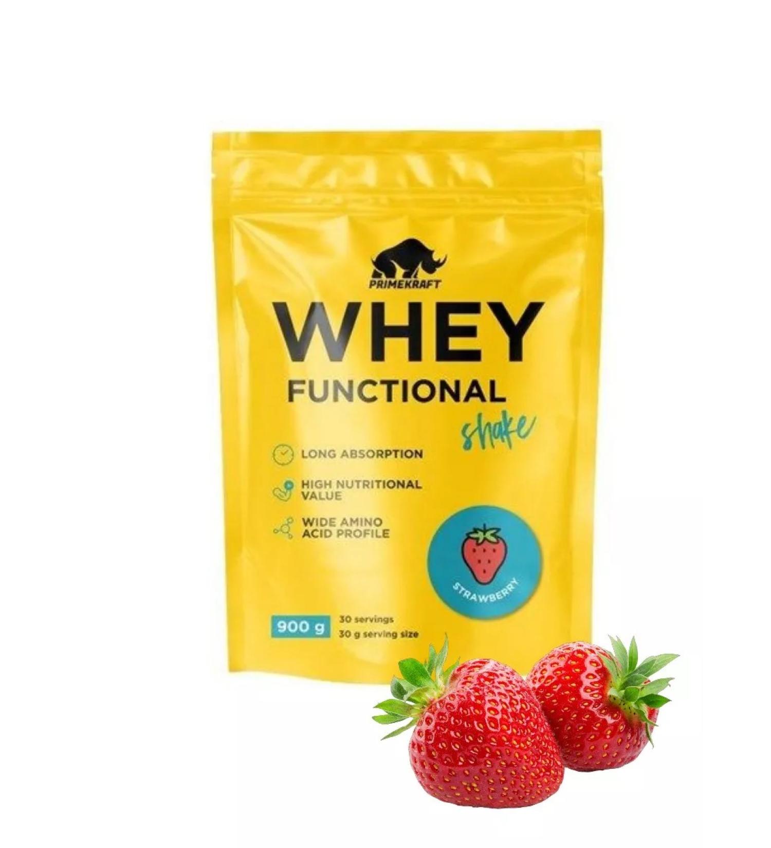Prime Kraft Cocktail protein shake strawberries 900g - Buy Online on GoSupps.com