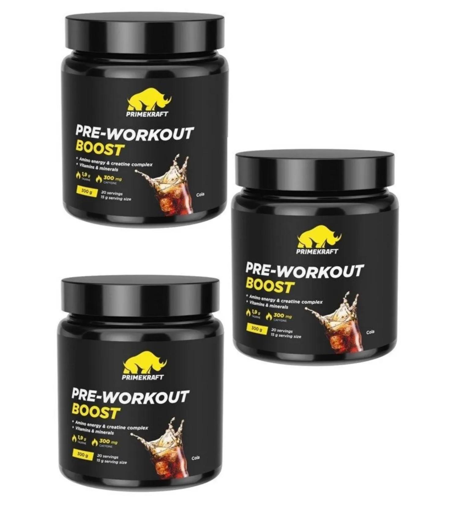 Prime Kraft Pre-Workout Boost 300g 3pcs Pre-Workout Complex.