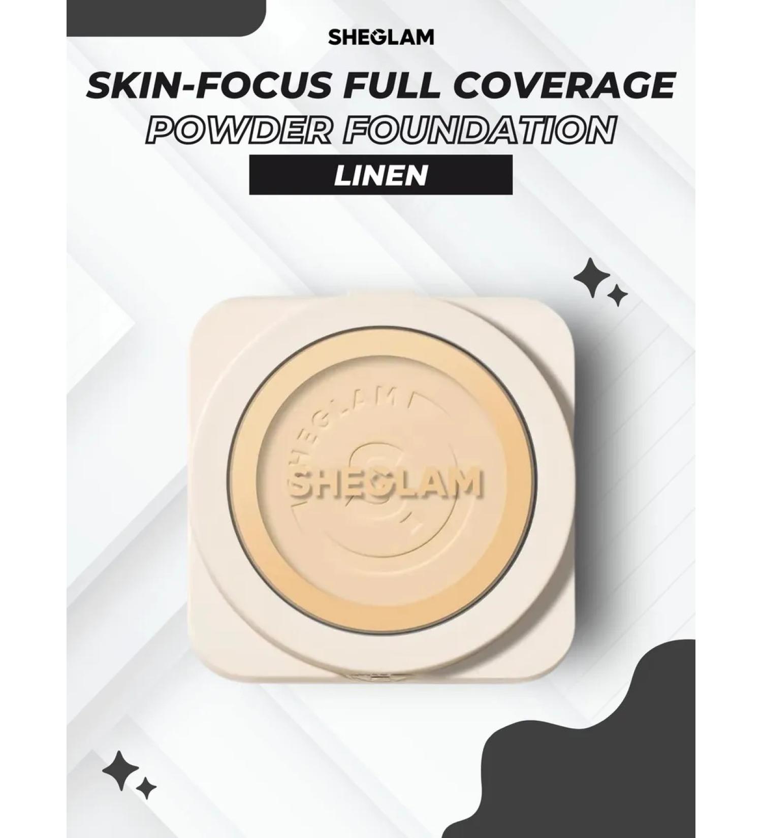 SHEGLAM Skin-Focus Full Coverage Powder Foundation Linen - Buy Online on GoSupps.com