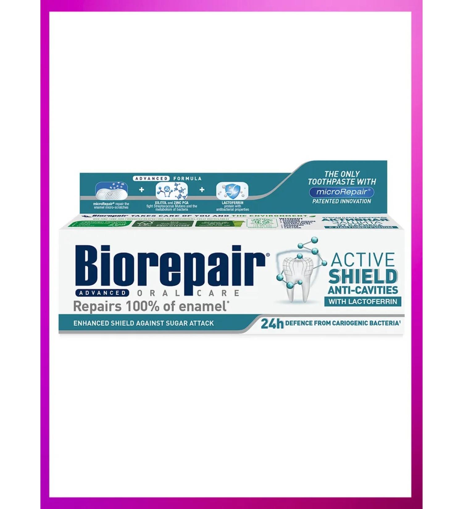 Biorepair Toothpaste Protection against Caries Scudo Attivo Anti-Carie