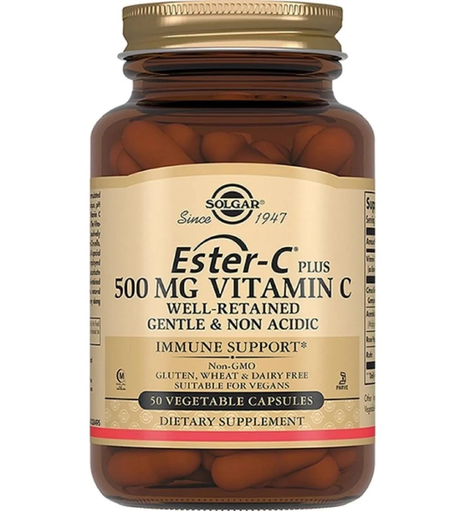 SOLGAR Esther-s plus vitamin C 500 mg 50 pcs capsule weighing 840 mg