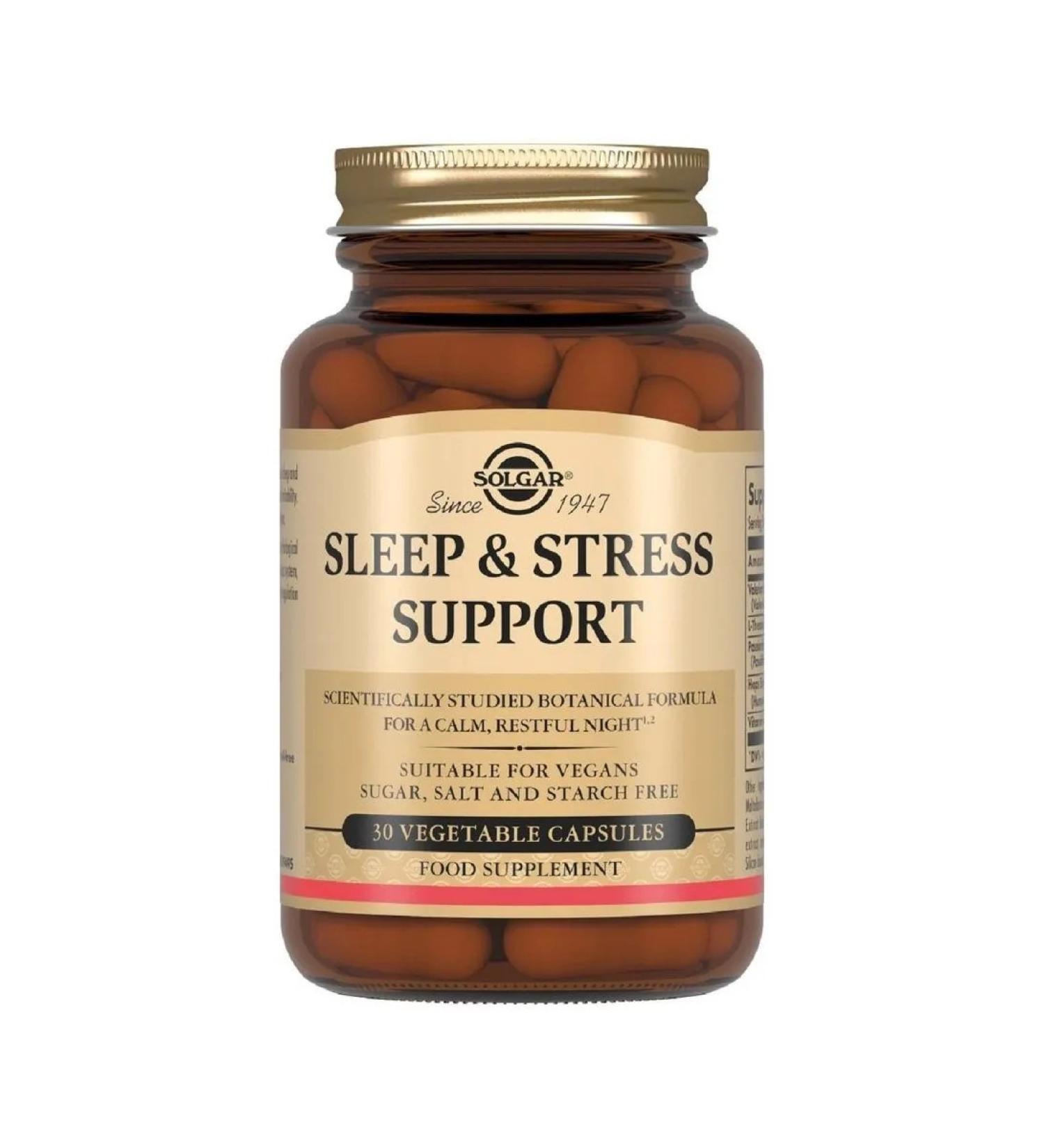 SOLGAR Sleep and night stress control 30 pcs of capsule weighing 534 mg