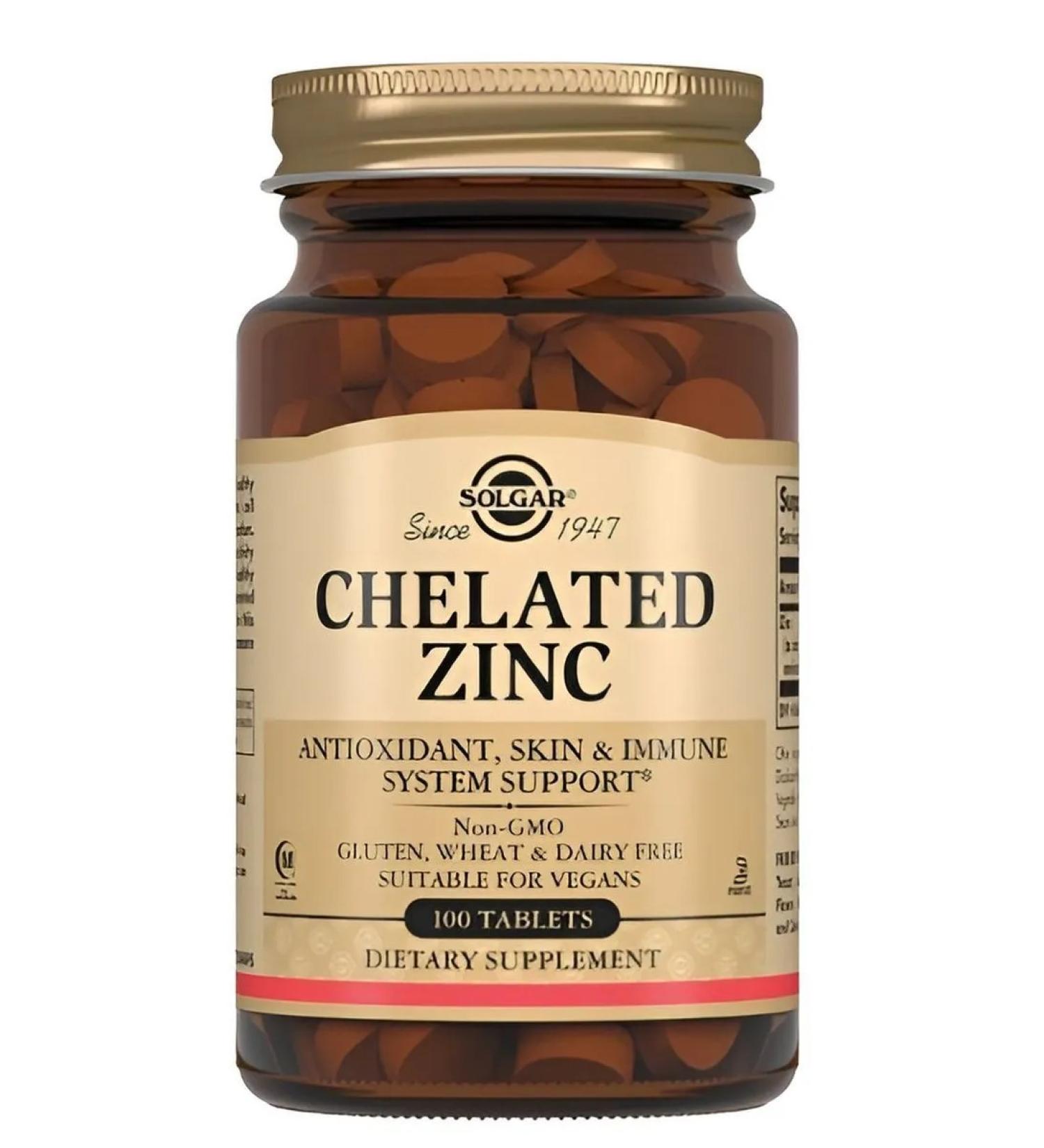 SOLGAR HELET Zinc 100 pcs tablets weighing 630 mg