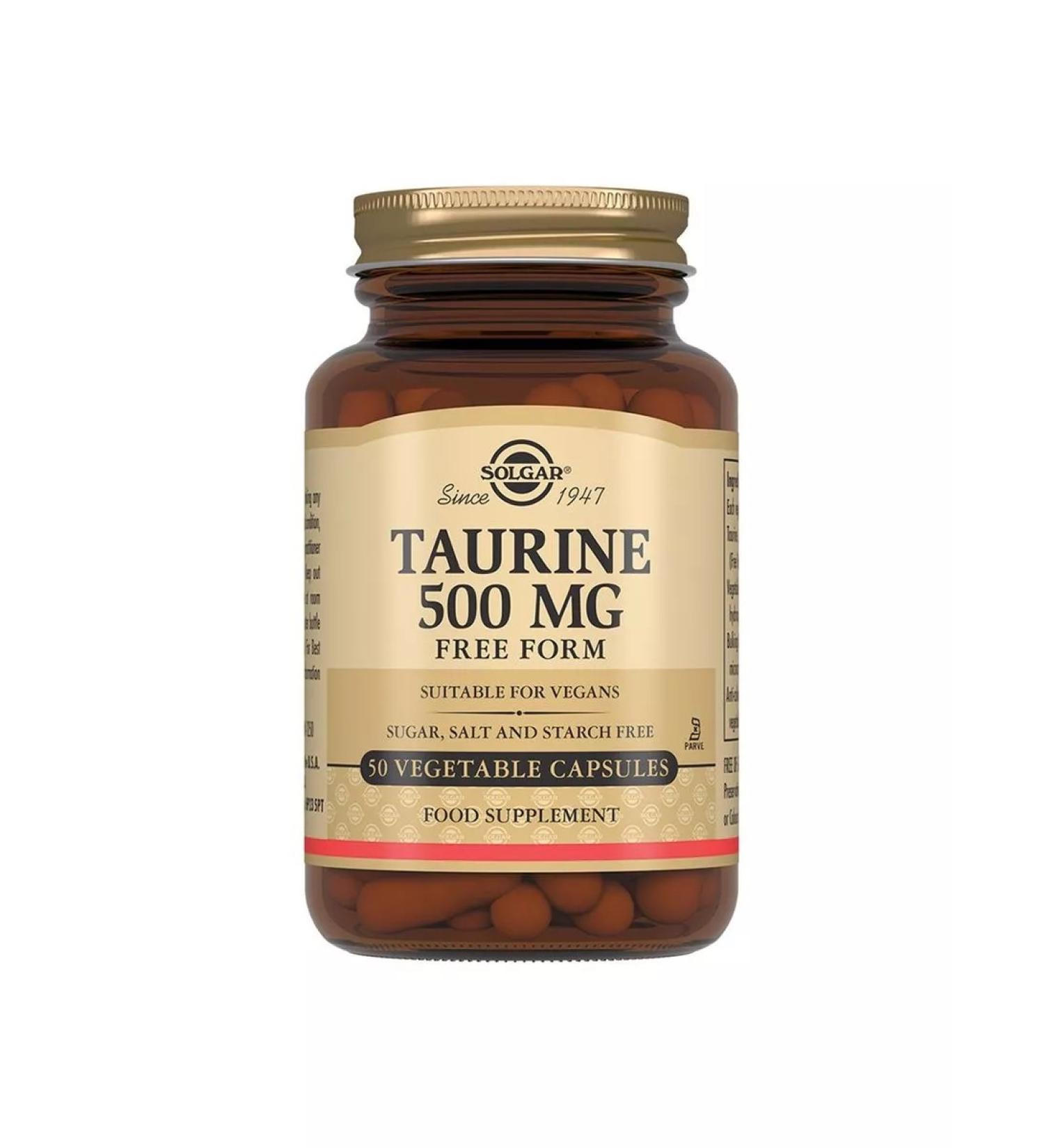 SOLGAR Taurin 500 mg 50 pcs capsule weighing 685 mg