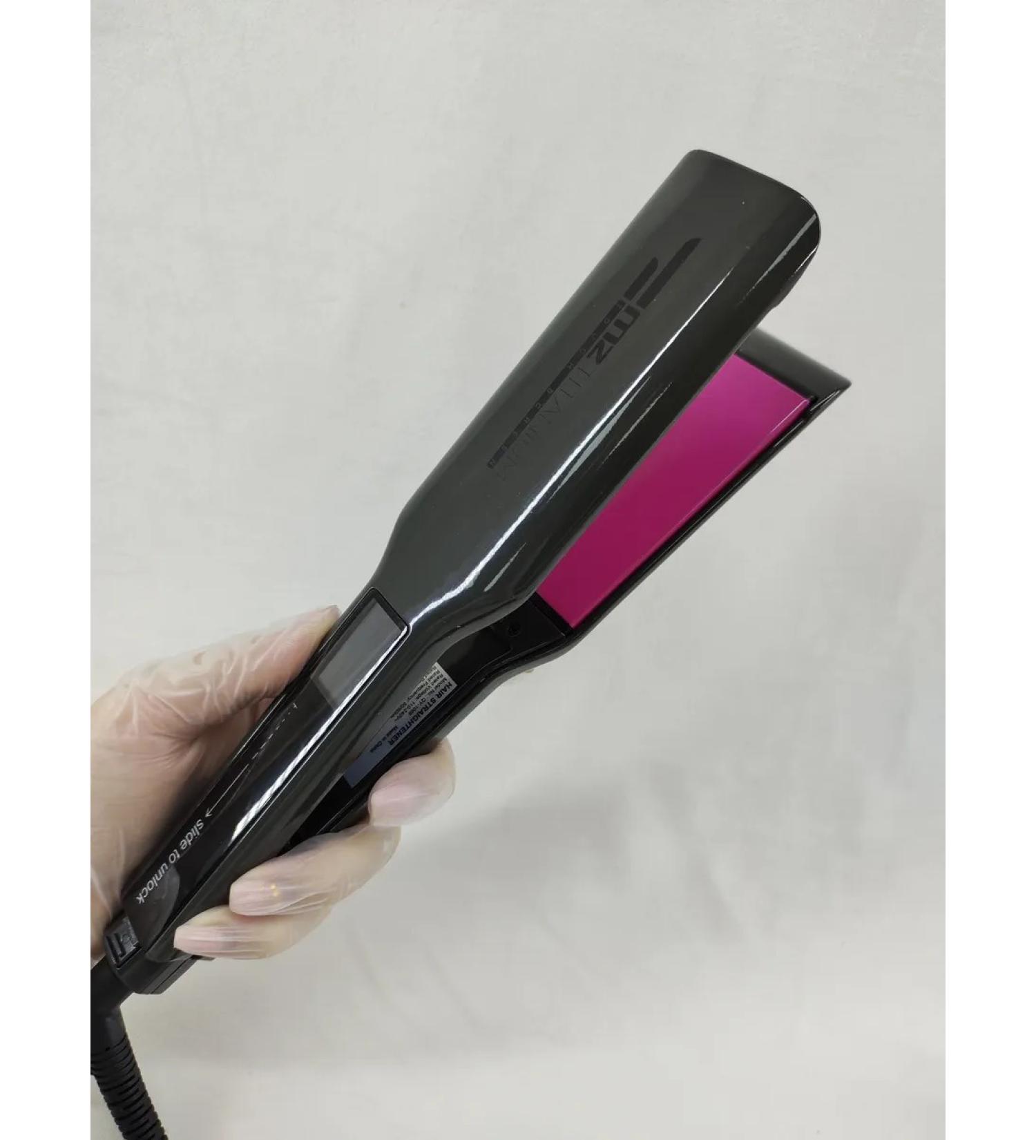 Mz Titanium Hair iron wide pink plates cosmos gloss - Buy Online on GoSupps.com