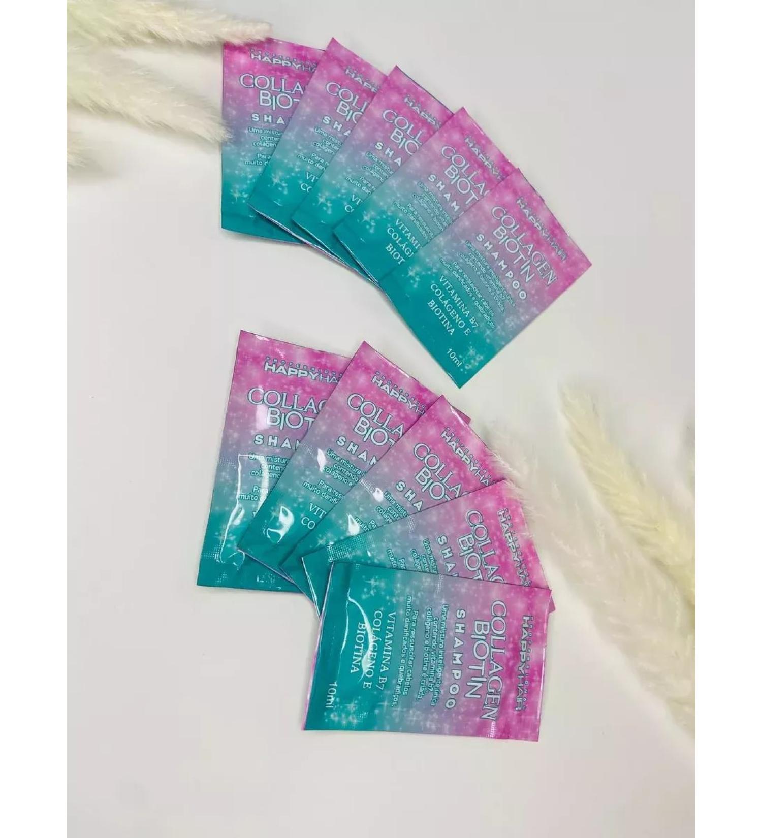 Happy Hair Set Sasha Shampoo Collagen & Biotin 10ml*10pcs