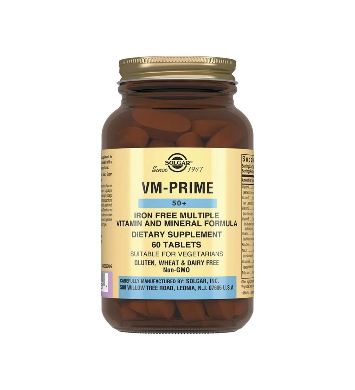 SOLGAR Multivitamin and mineral complex 50+ 60 pcs - Buy Online on GoSupps.com