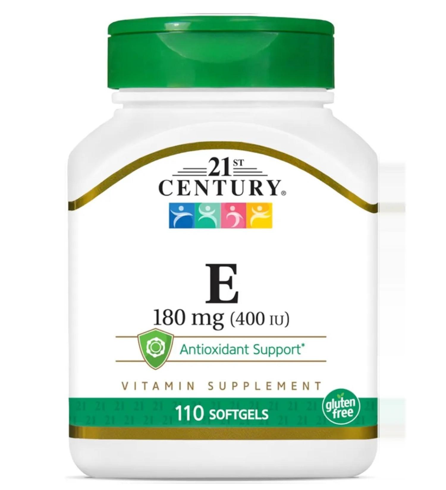 21st Century Vitamin E 400 IU 110 Softgels (vitamin E 400 IU) - Buy Online on GoSupps.com