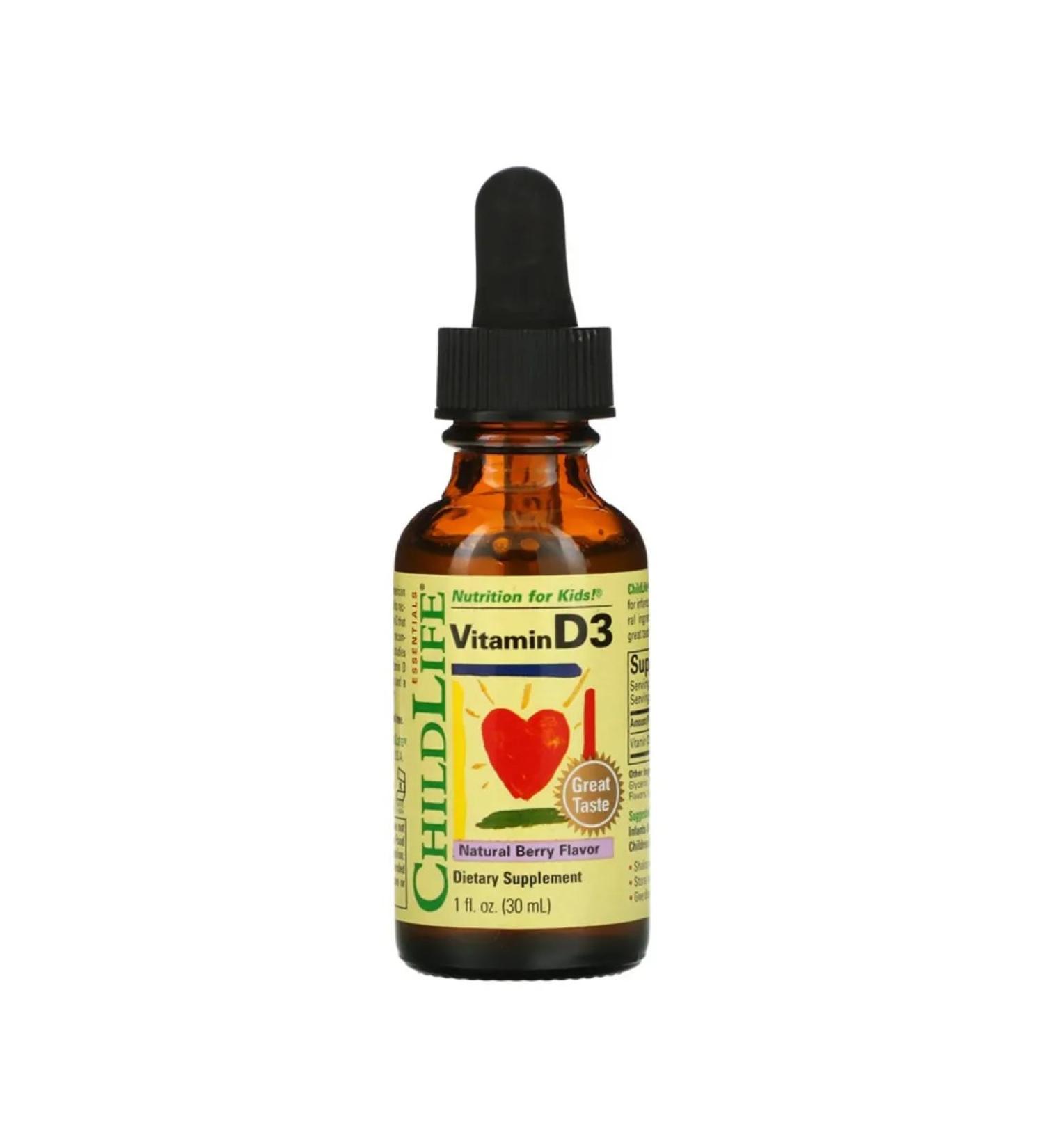 ChildLife Vitamin D3 taste of natural berries 30 ml