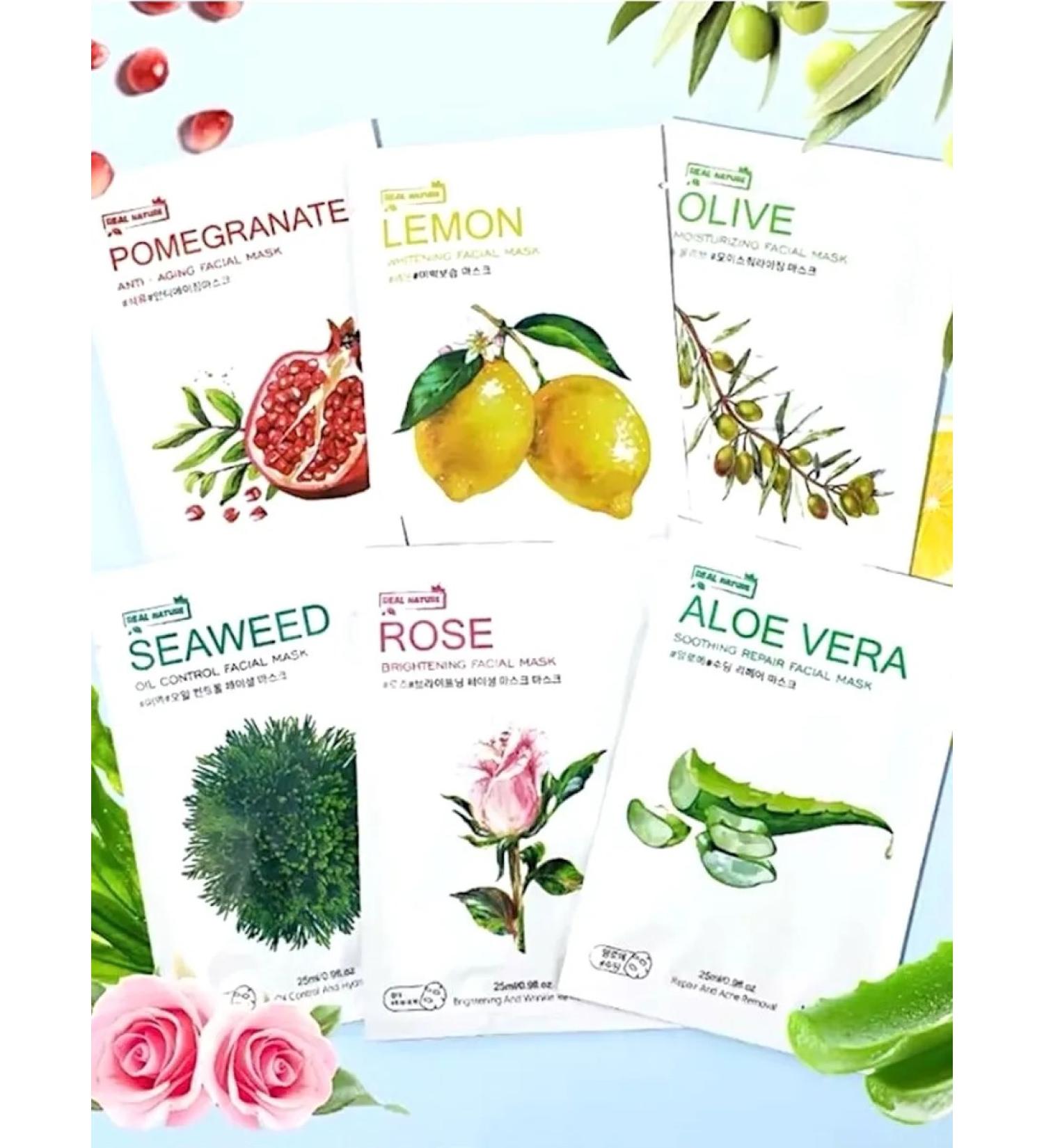 Mooyam Facial masks fabric set 6 pcs Korean - Buy Online on GoSupps.com