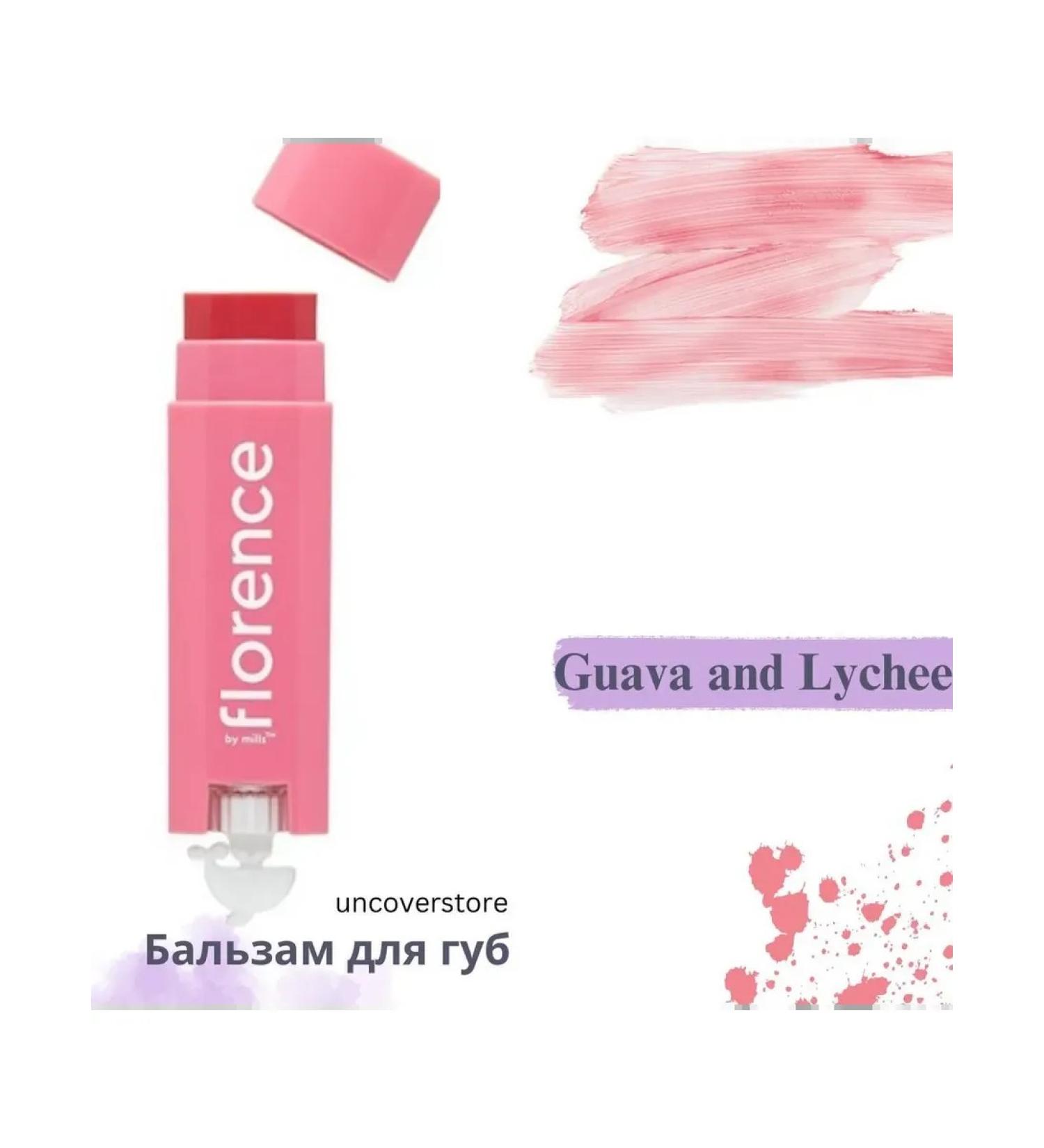 Florence by Mills Florence Guava and Lichi Balm with a pink tint - Buy Online on GoSupps.com