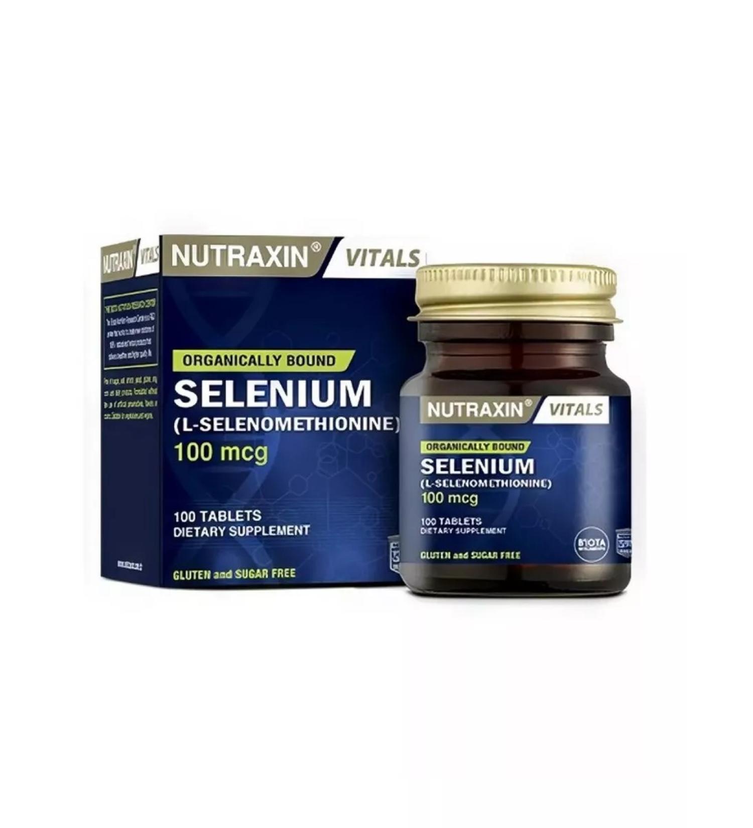 NUTRAXIN Selenium in 100mkg tablets - Buy Online on GoSupps.com