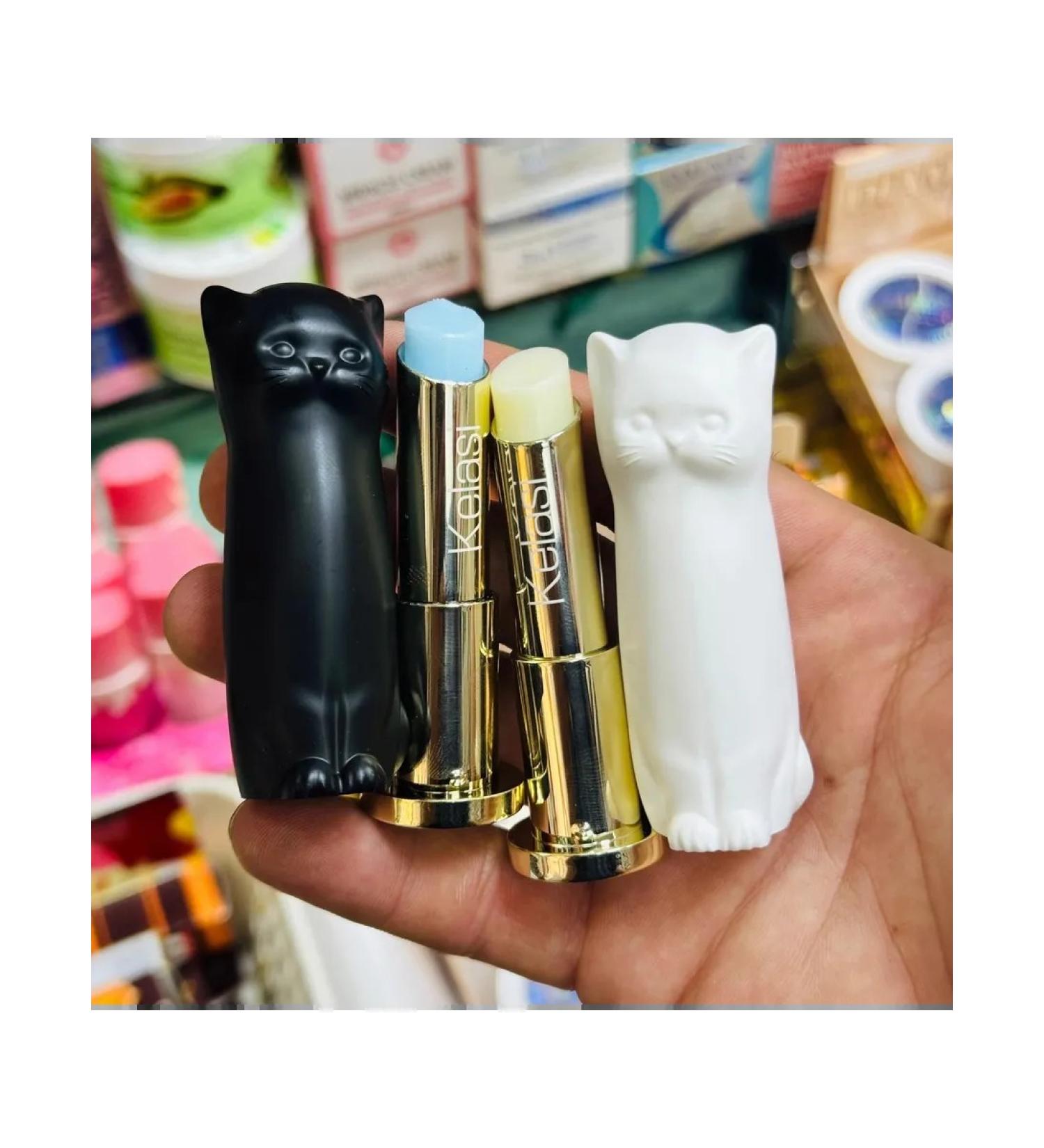 Romantic world Black and white cat balms for lips 2 pcs