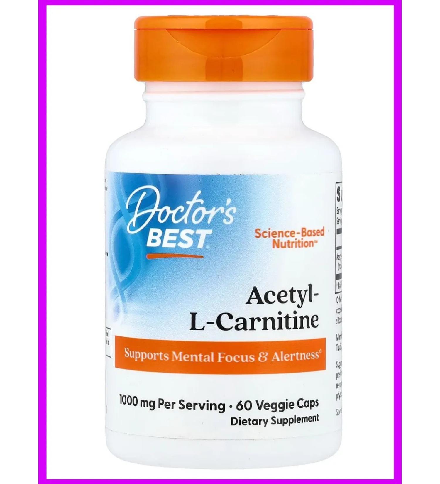 Doctor's Best Acetyl-L-carnitine 500 mg 60 capsules