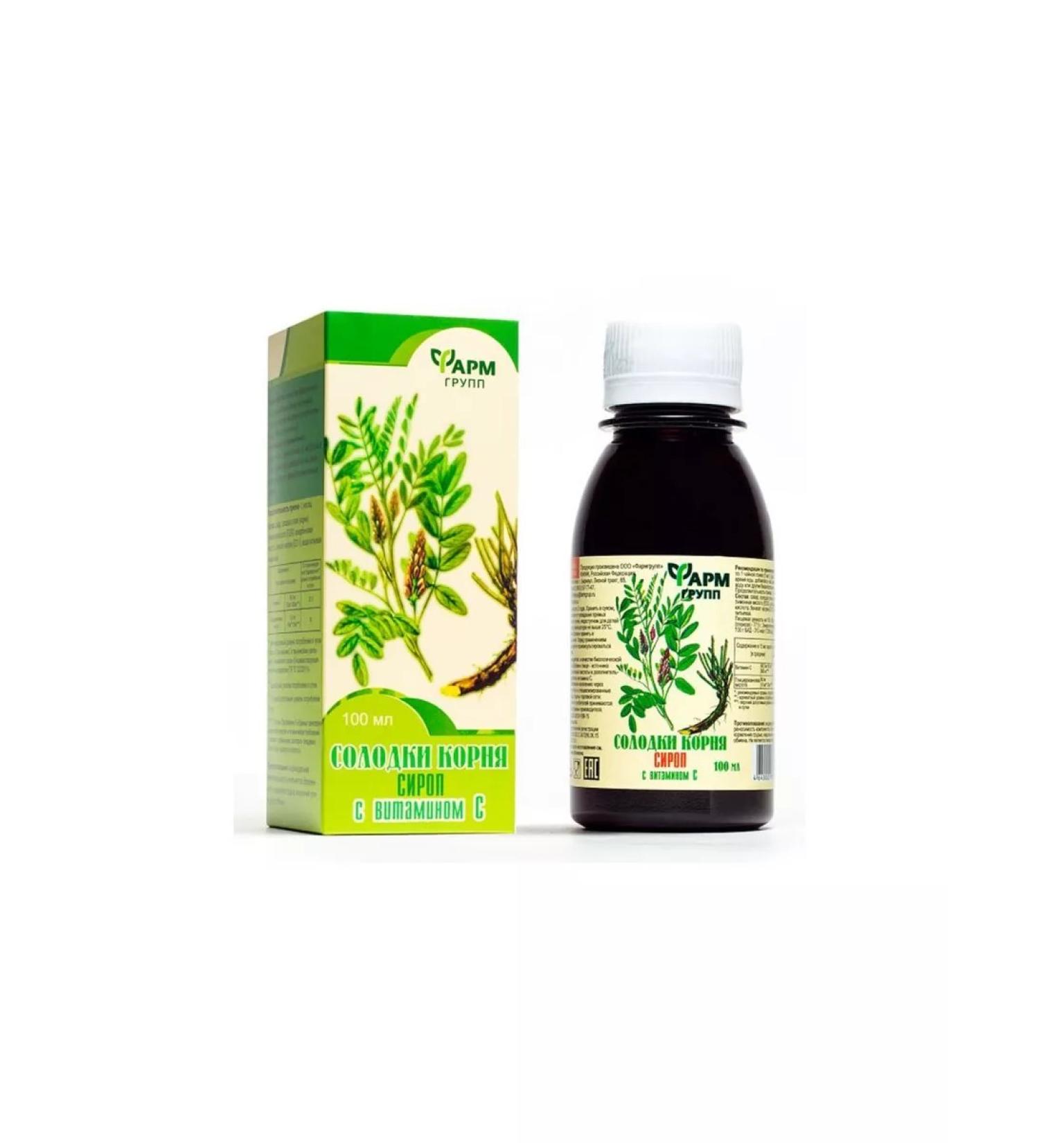 Pharmgroup Syrup root licorice with vitamin C 100ml
