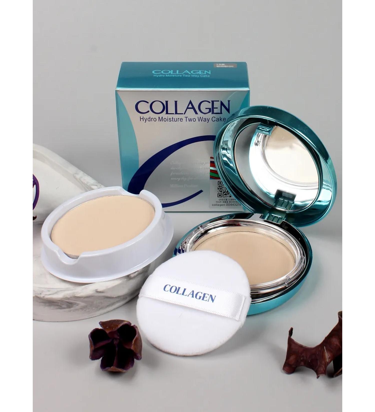 face powder Moisturizing collagen compact with SPF - Buy Online on GoSupps.com