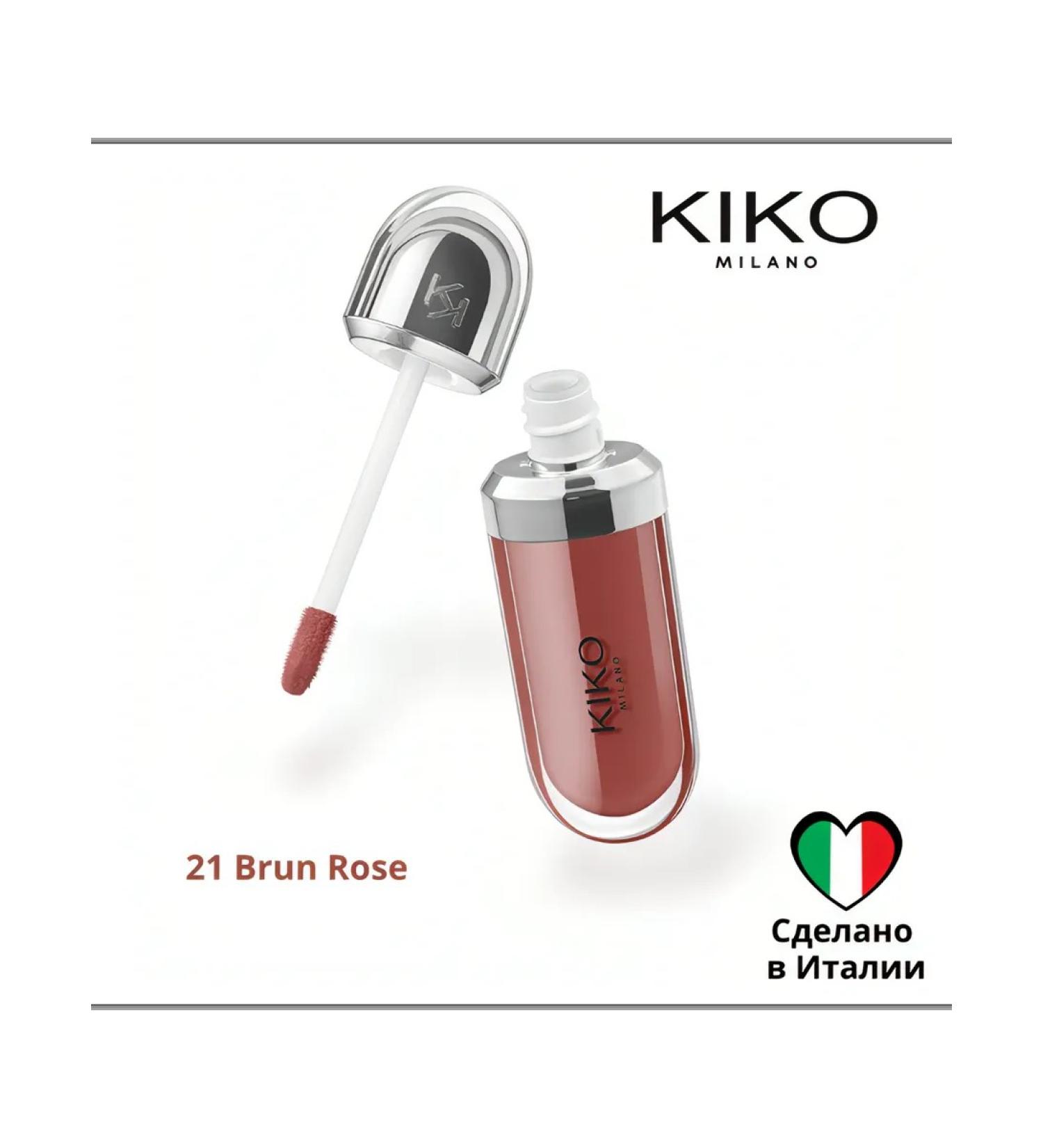 KIKO Milano Lip lip 3D Hydra Lipgloss 21 Brun Rose - Buy Online on GoSupps.com