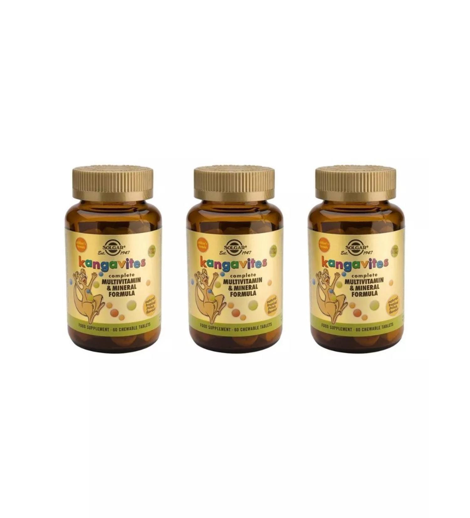 Solgar Kangavitest with taste 60 Zhev Tab (1600 mg) x 3 - Buy Online on GoSupps.com