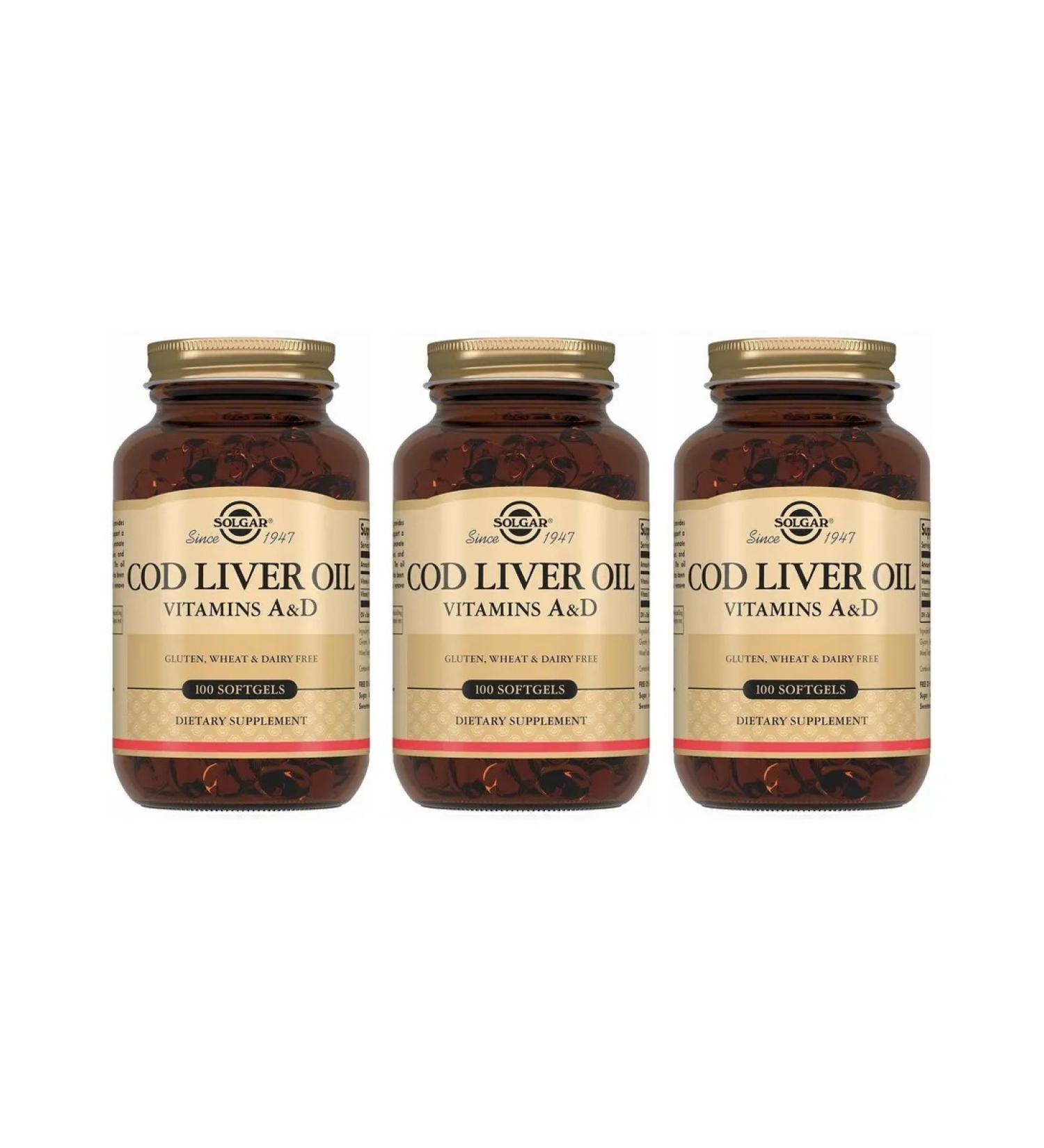 Solgar fat from the liver of the omega serpent 3 100 cap (675 mg) x 3 - Buy Online on GoSupps.com