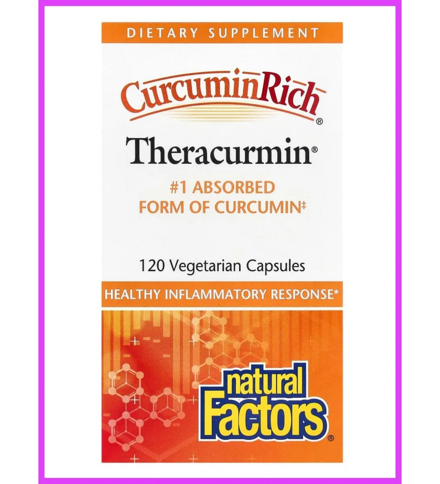 Natural Factors Theracurmin curcumin 120 plant capsules - Buy Online on GoSupps.com