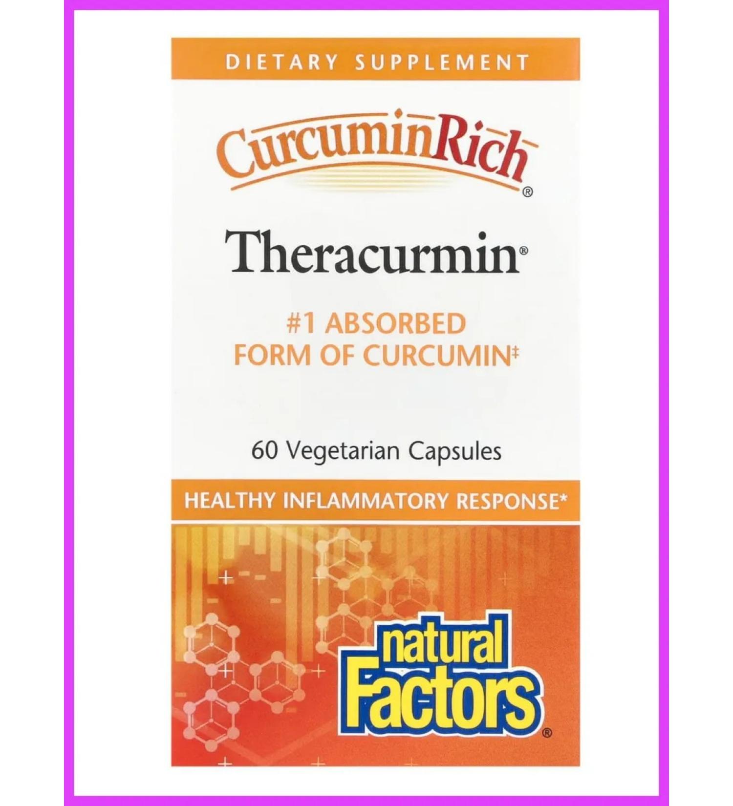 Natural Factors Theracurmin curcumin 60 plant capsules - Buy Online on GoSupps.com