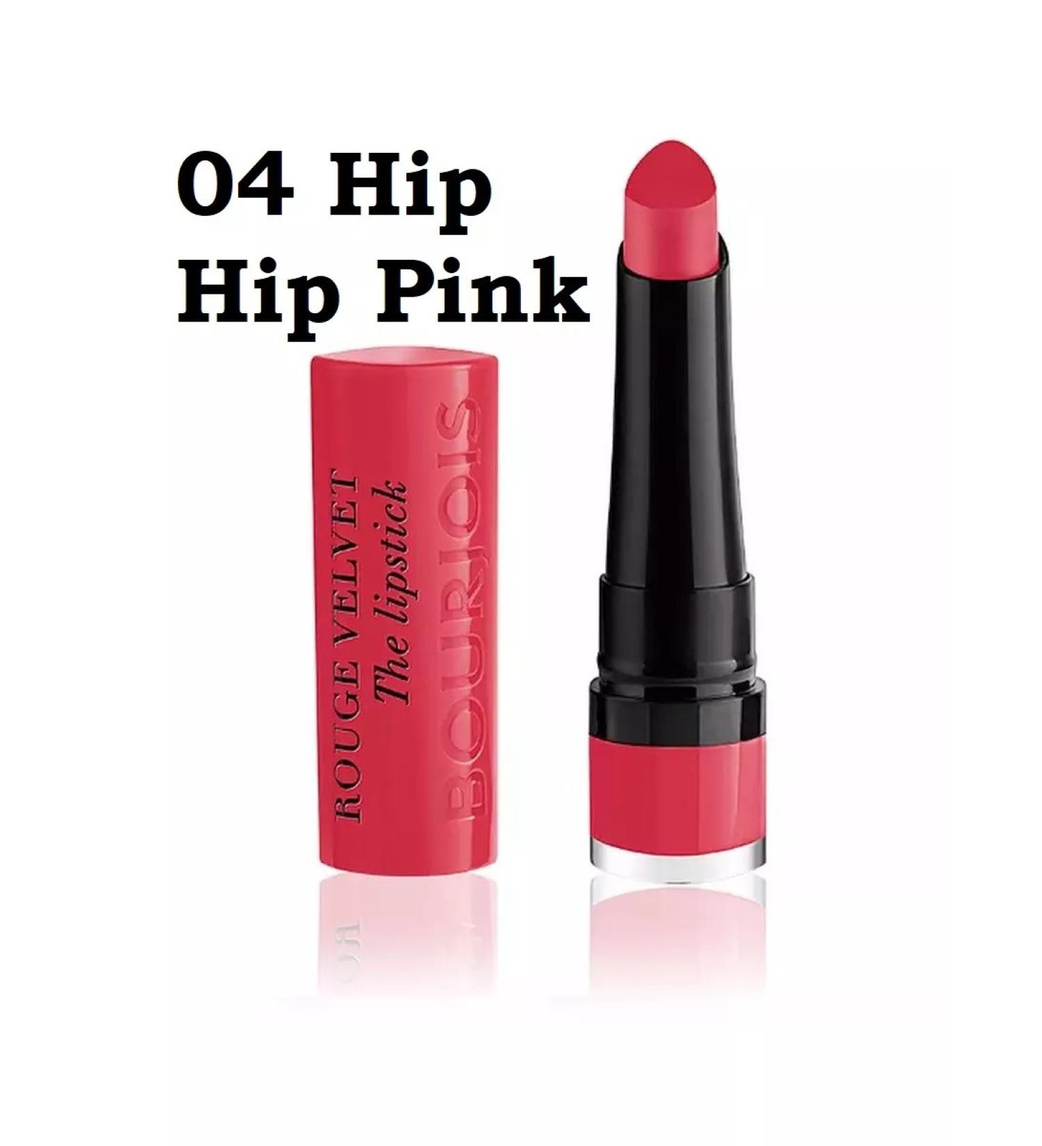 Bourjois Lipstick Rouge Edition Velvet Tone 04 HIP HIP Pink