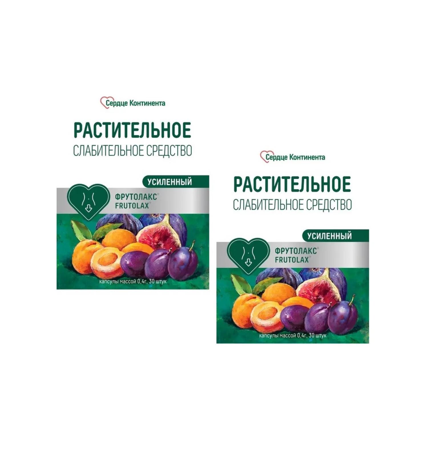 THE HEART OF THE CONTINENT Frutolax reinforced capsule 0.4 g No. 30 - 2 pack