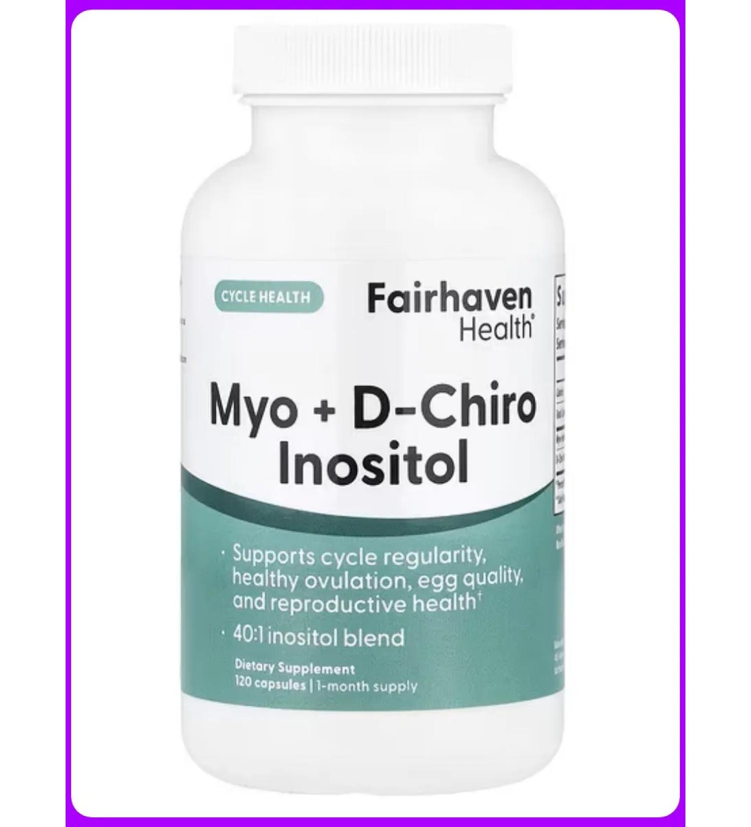 Fairhaven Health Myo-foreign and d-chiro-foreign 120 capsules - Buy Online on GoSupps.com