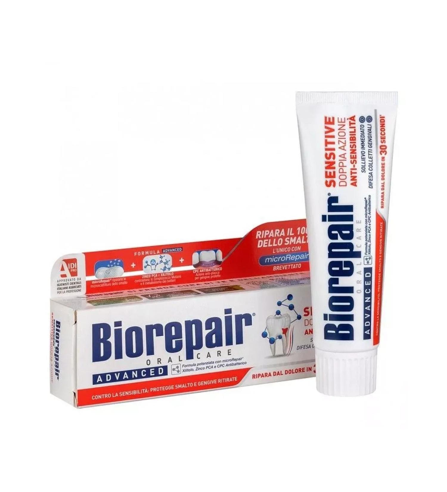 Biorepair Toothpaste sensitive dual effect 75ml-1 pcs