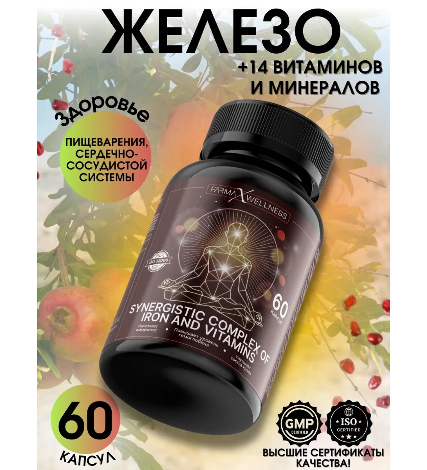 Pharmax Wellness Iron HEALAT BISGLICINATE Vitamins - Buy Online on GoSupps.com