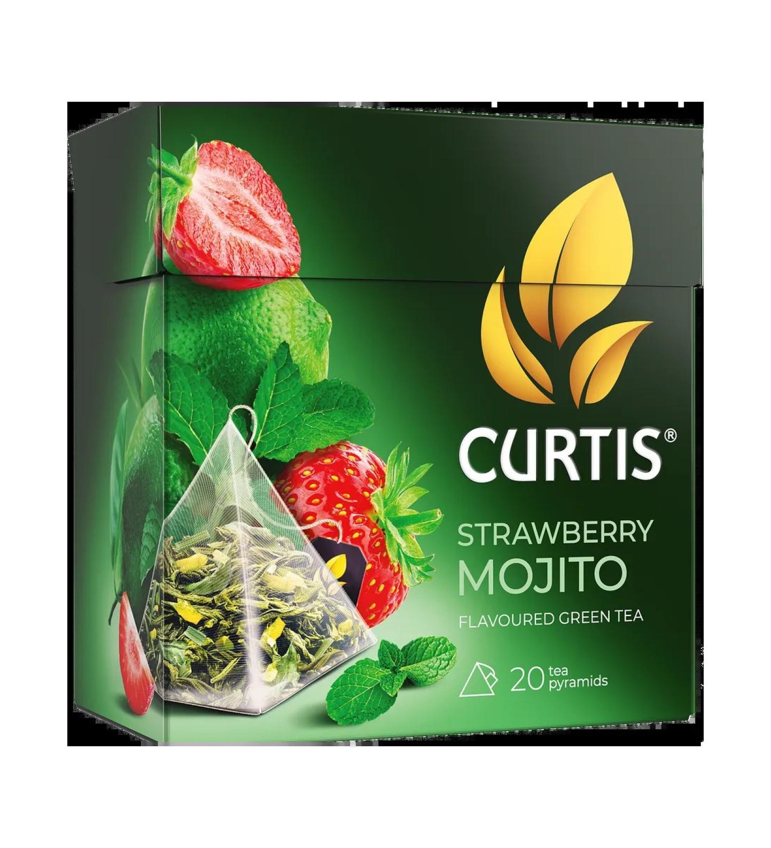 Curtis Green Kertis Strawberry Mojito in 20 pyramids