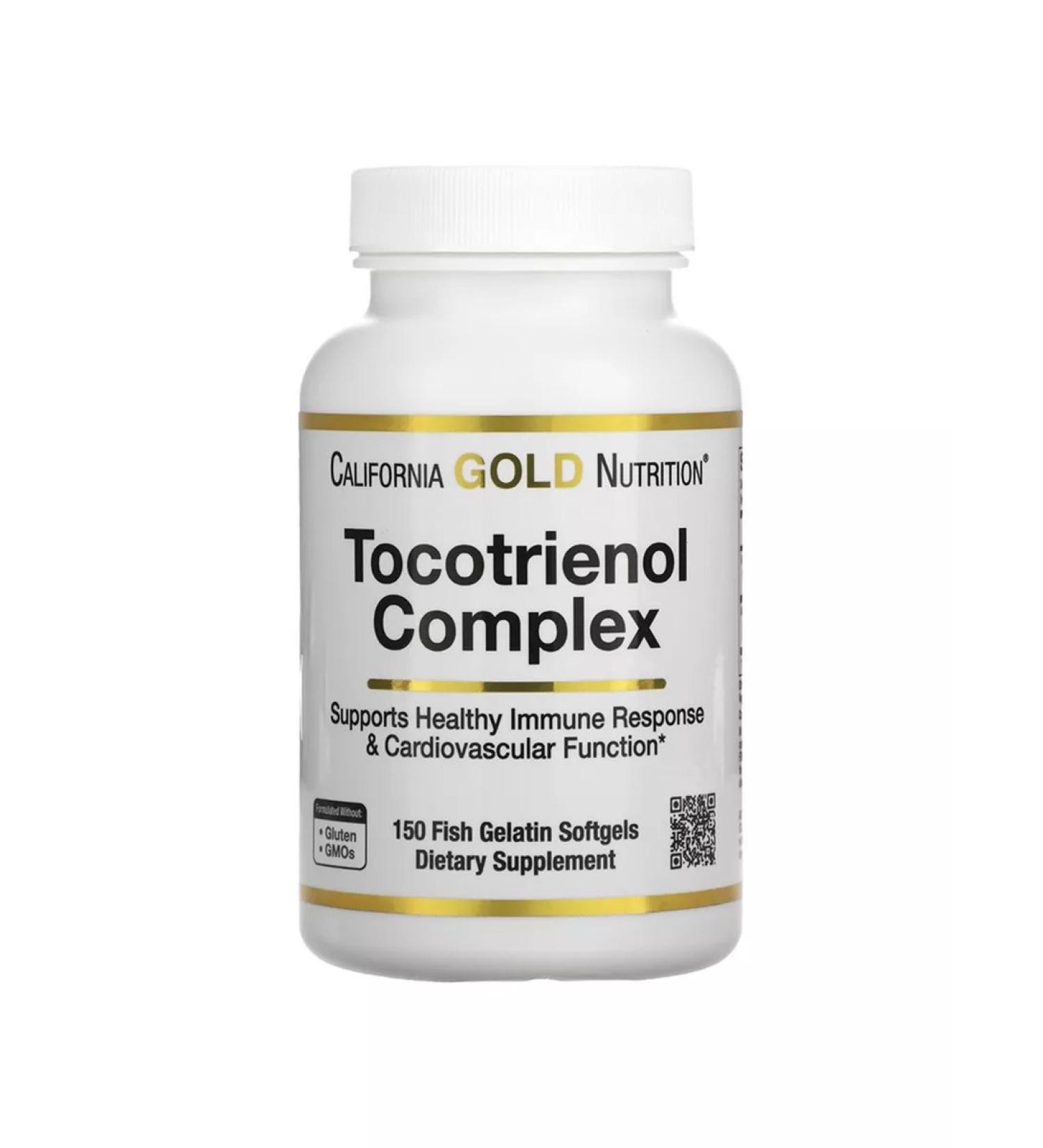 California Gold Nutrition Vitamin E and Tokotrienols 150 capsules of fish gelatin - Buy Online on GoSupps.com