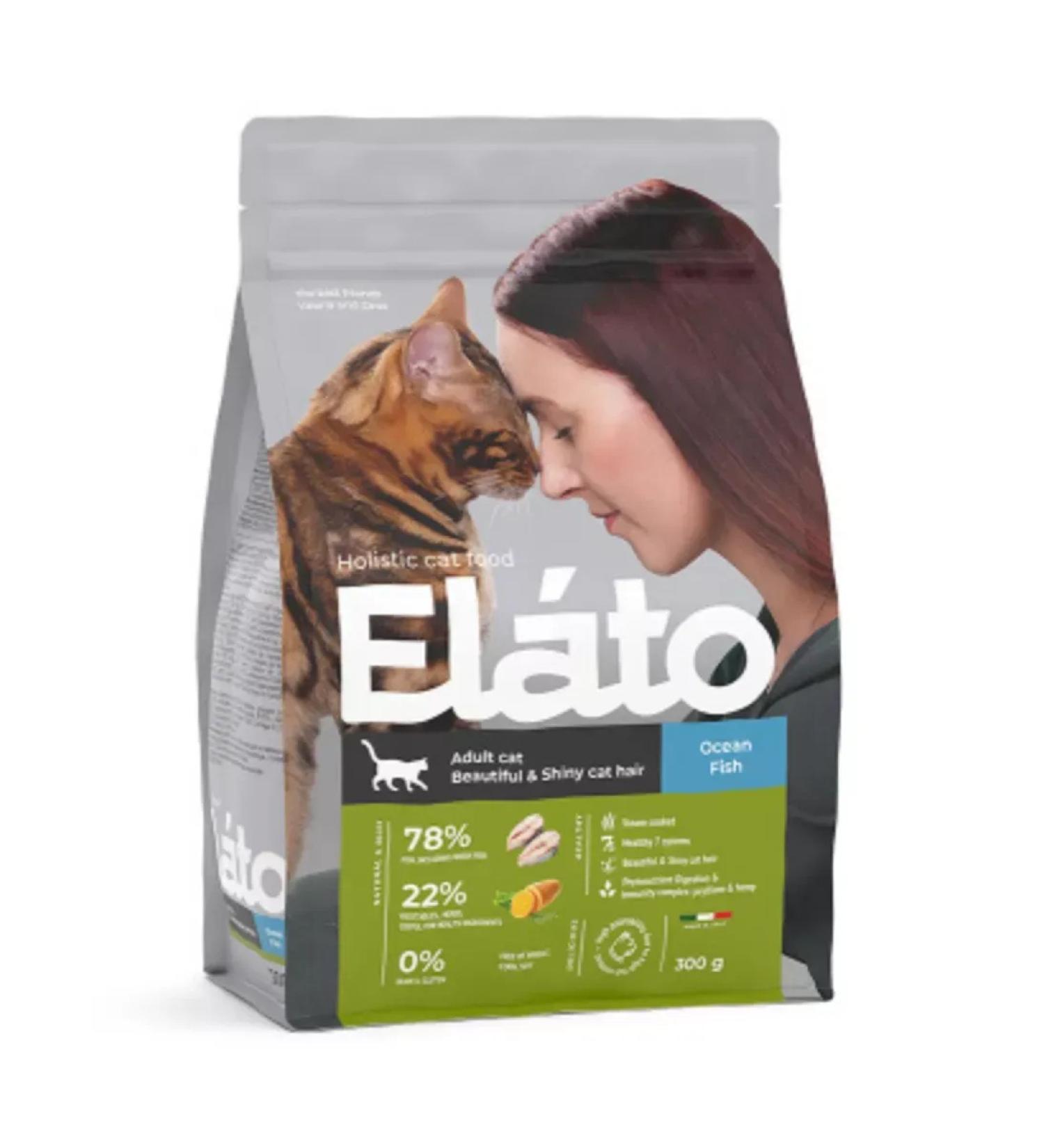Elato Holistic For cats with fish for beautiful and shiny wool 3 pcs 300 g