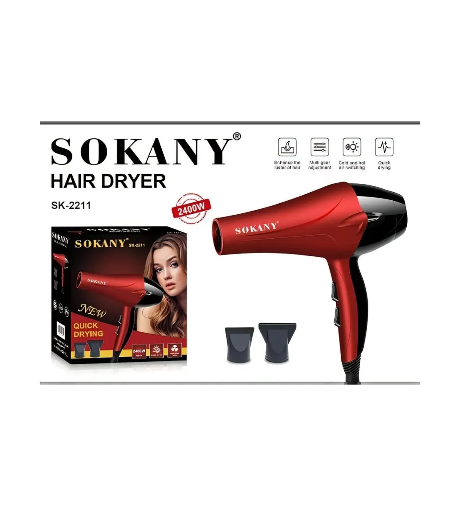 Hair hair dryer Sokany SK-2211-2400 W 2 temperature modes - Buy Online on GoSupps.com