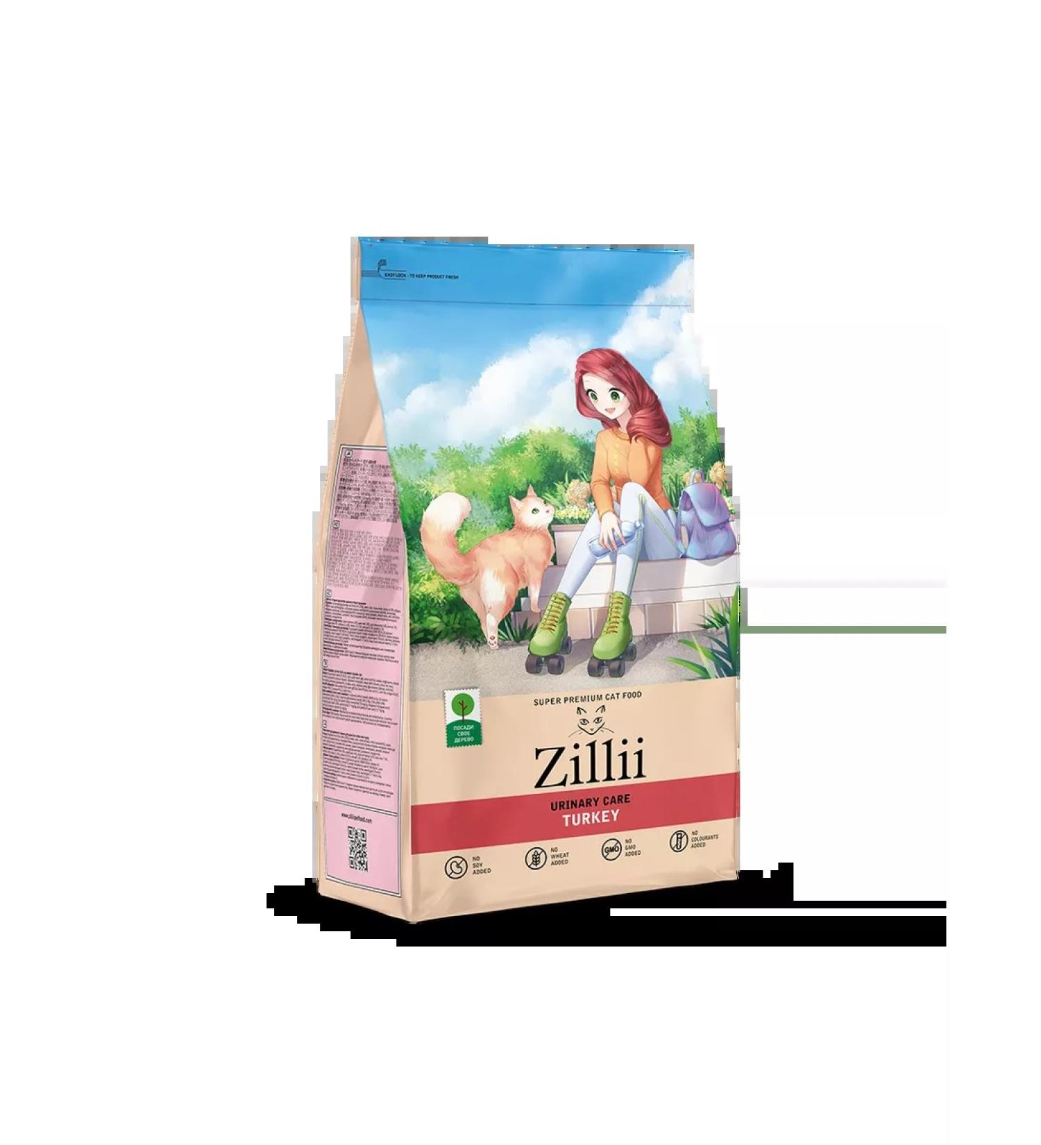 Zillii Urinary cat food turkey 0.4 kg