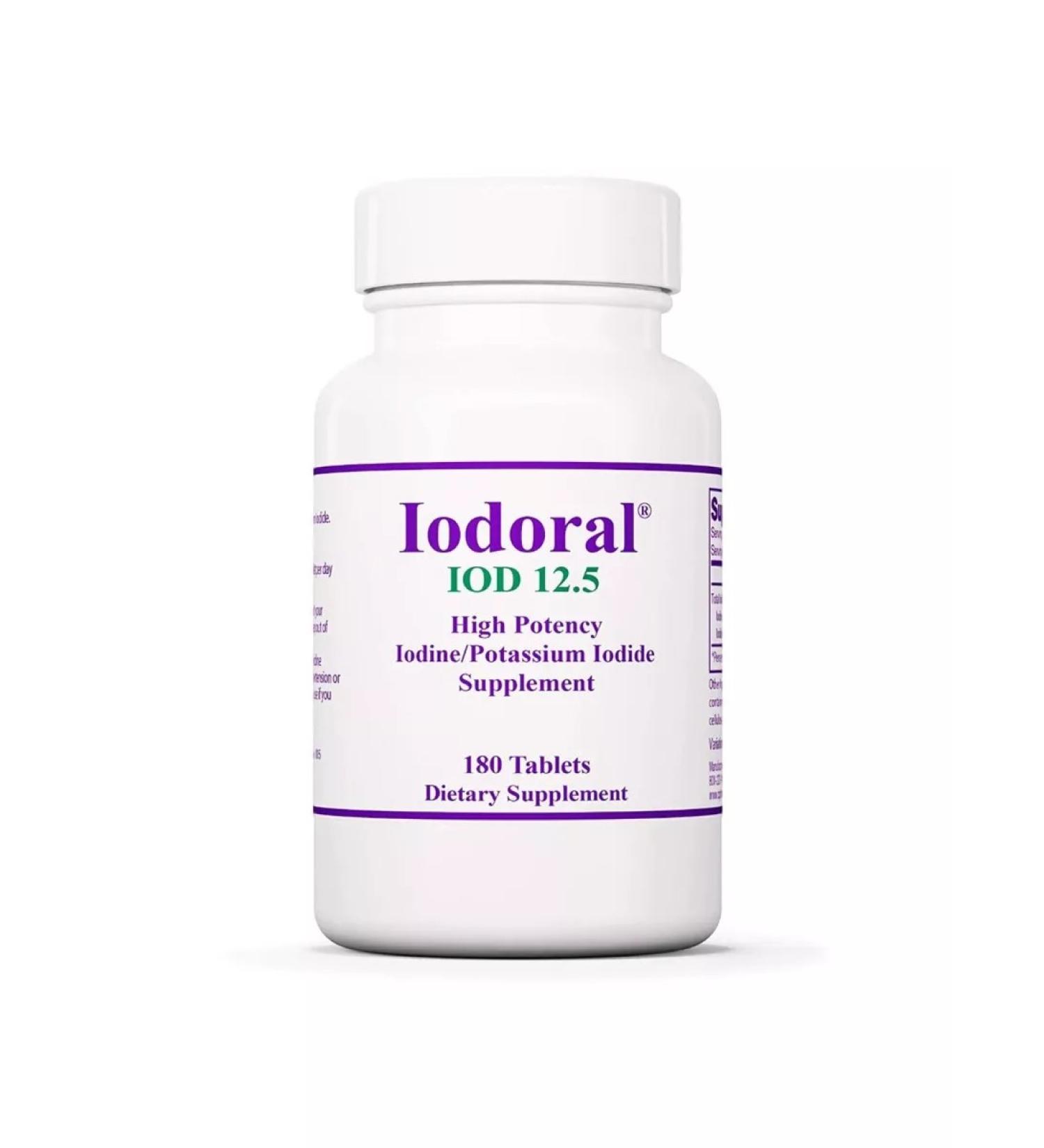 Optimox IDoral iodine 12.5 mg 180 tablets