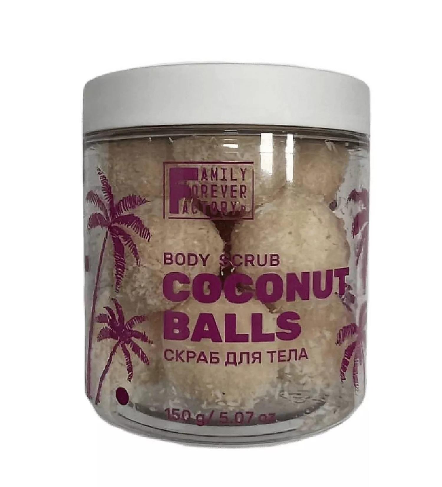 Family Forever Factory Coconut Balls Body Scrub