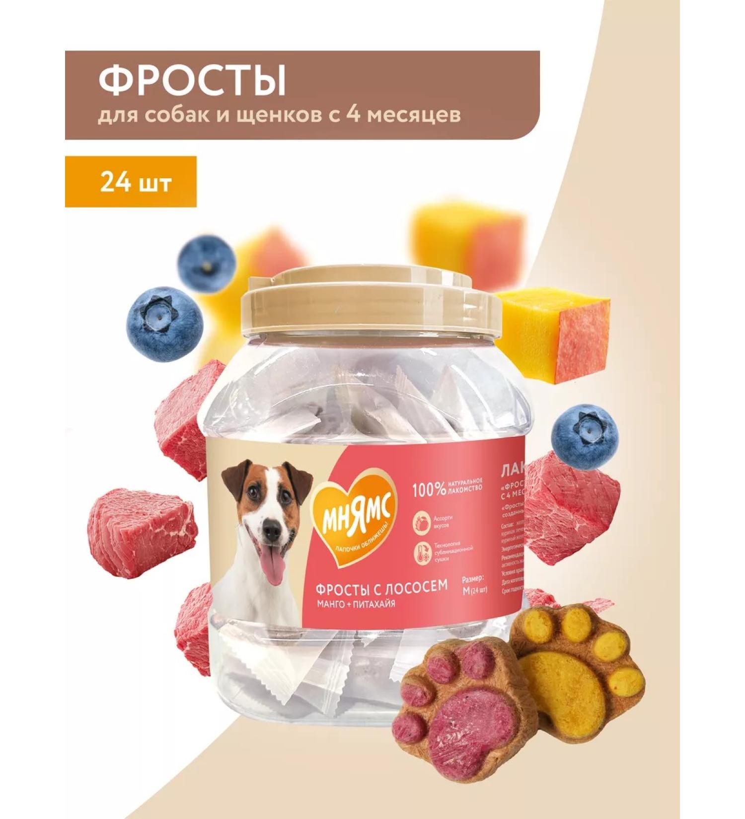 Mnyams Dog treating "Frostes" with salmon size m - Buy Online on GoSupps.com