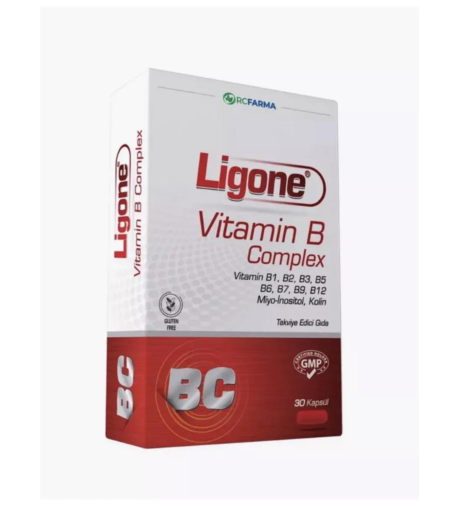 Rcfarma Vitamins B 30 Capsules Ligone Vitamin B Complex Capsules