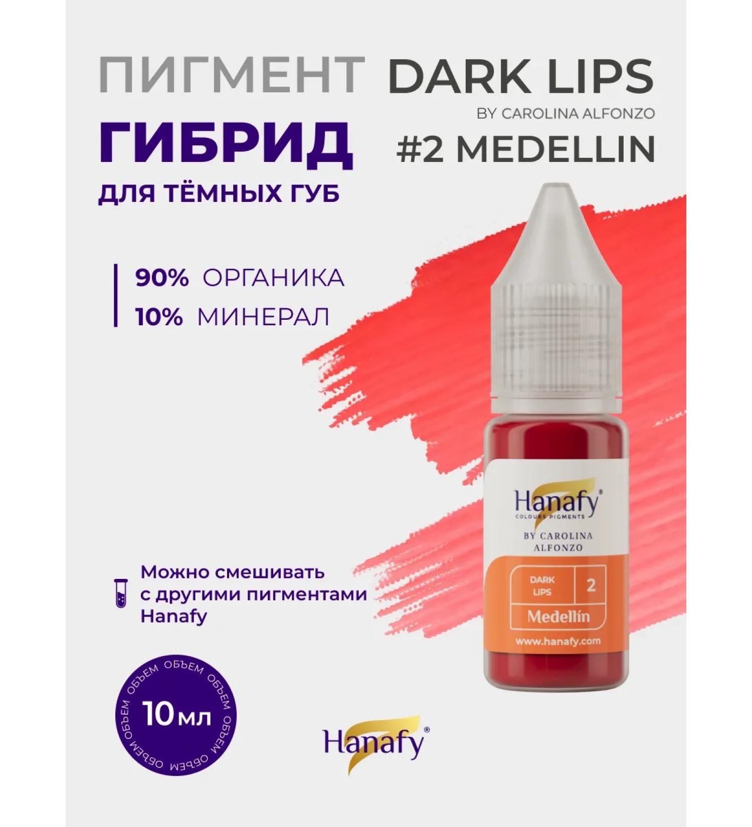 Hanafy Pigment No. 2 Medellin for permanent lip makeup - Buy Online on GoSupps.com