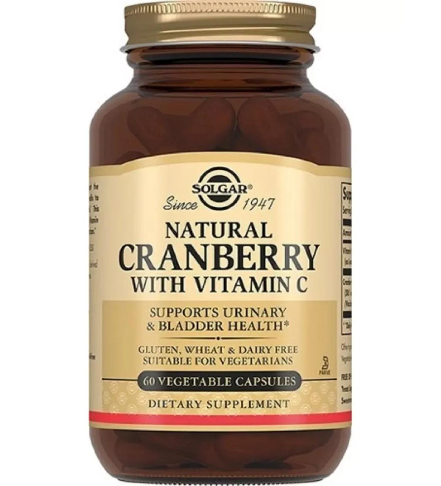 Solgar natural cranberries with vitamin C No. 60 -1UP