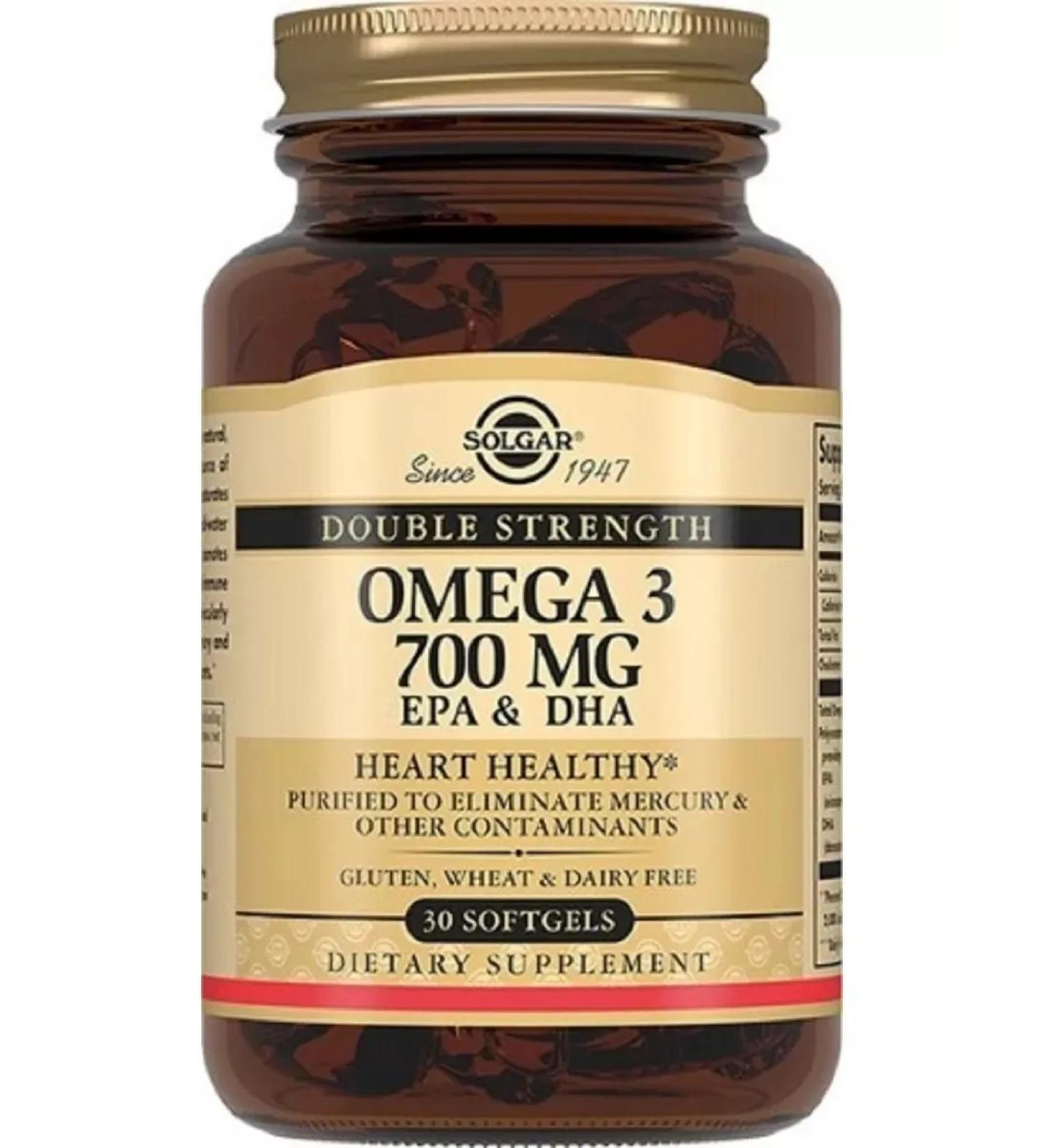 Solgar double omega -3 capsules N30 -1UP