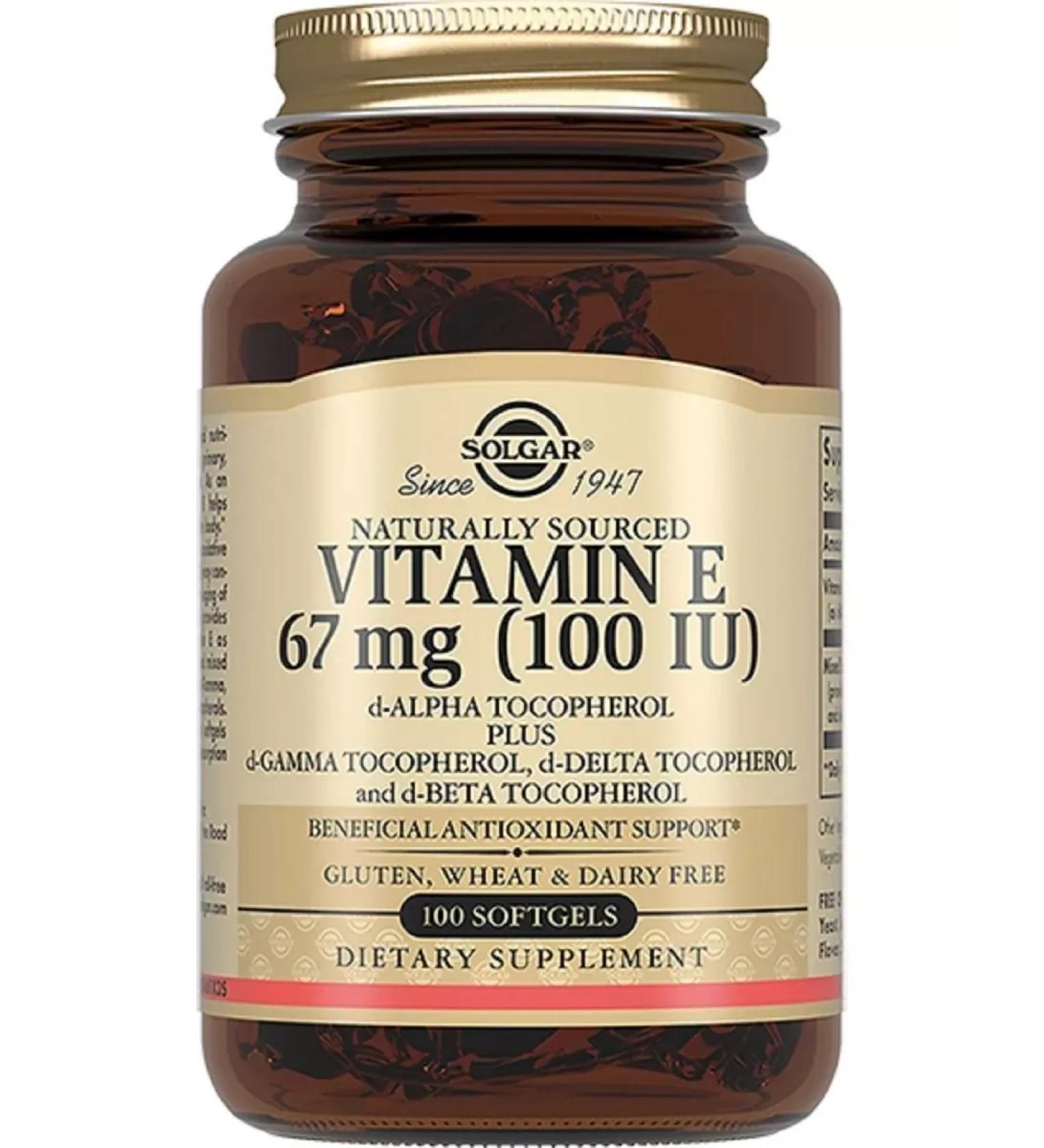 Solgar vitamin E 100me N100 - 1UP