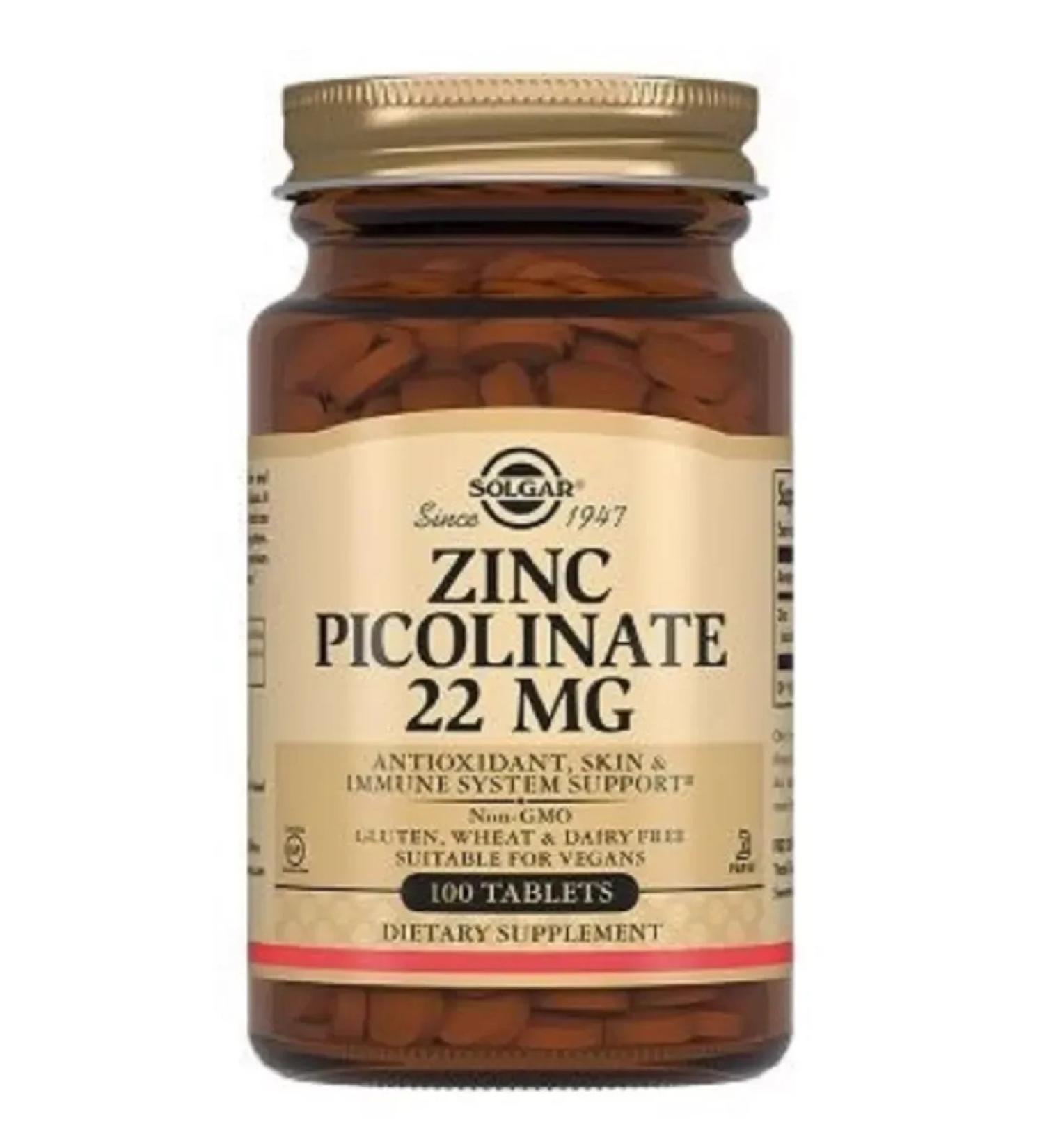 Solgar Picoline Zinc 100 -1UP