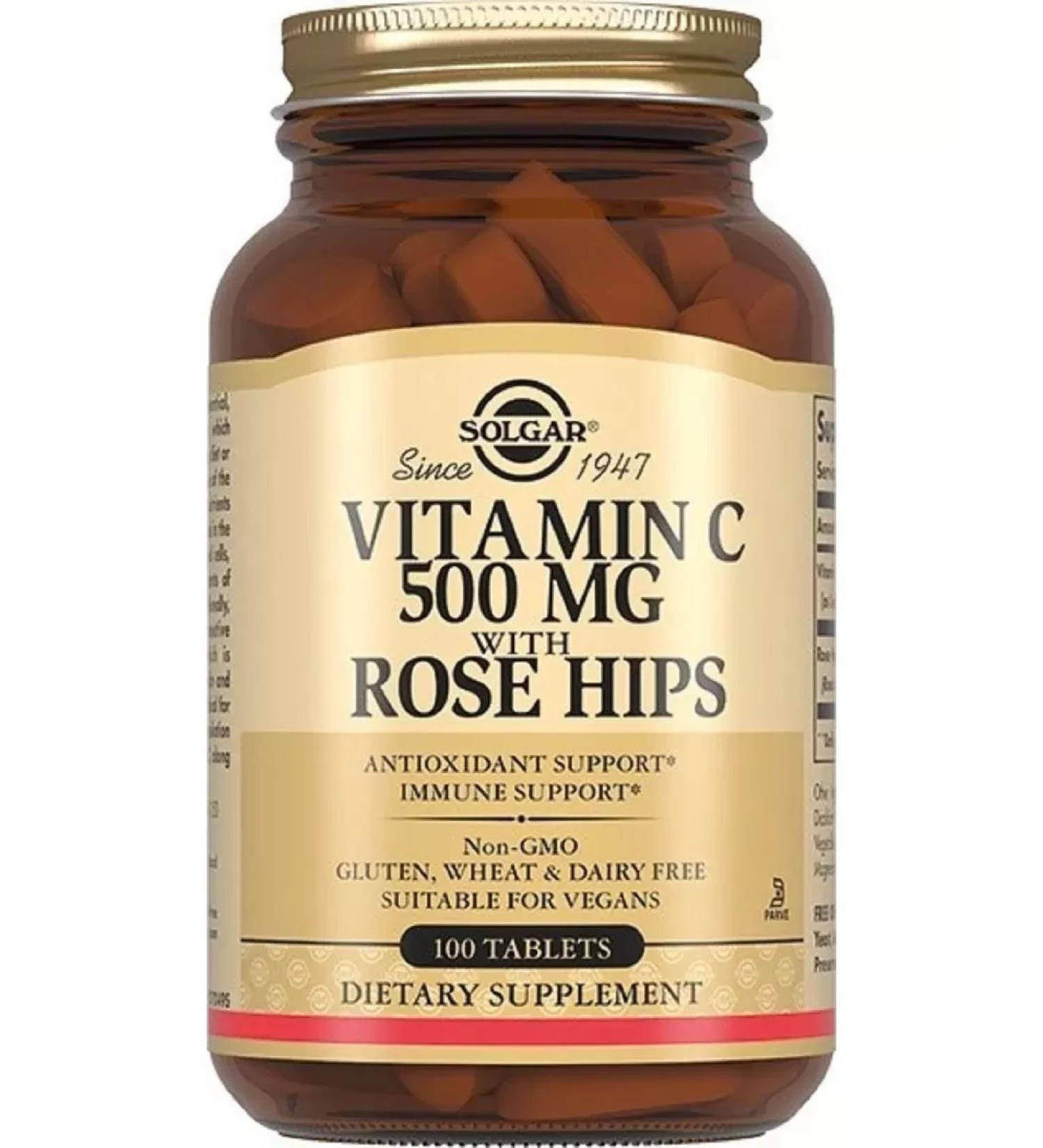 Solgar vitamin C+rosehip No. 100 -1UP