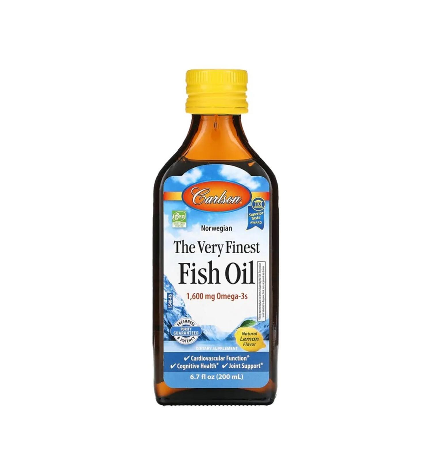 Carlson Fish oil tastes of lemon 200 ml