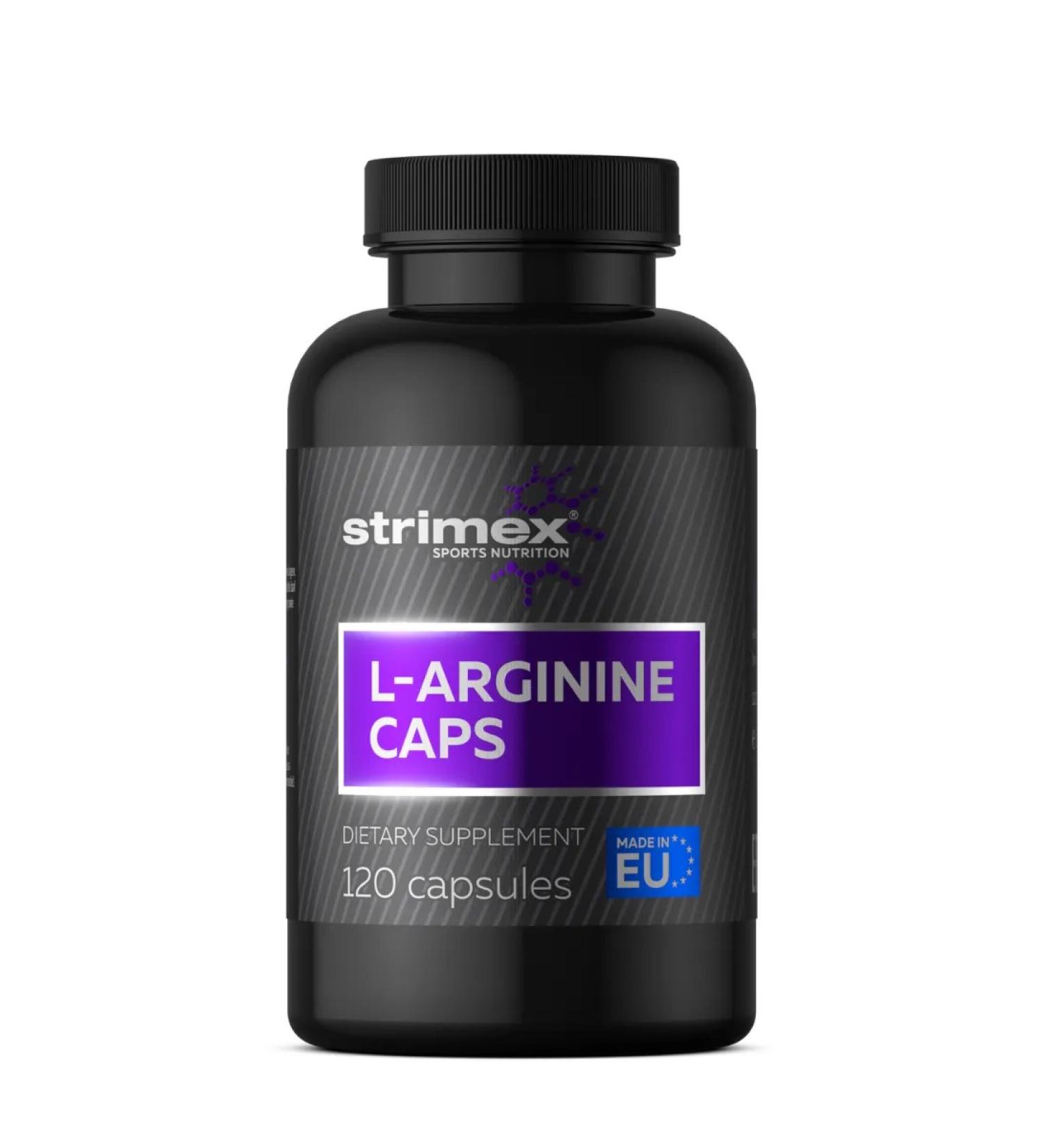 Strimex Arginine in capsules L-Arginine 120 capsules - Buy Online on GoSupps.com