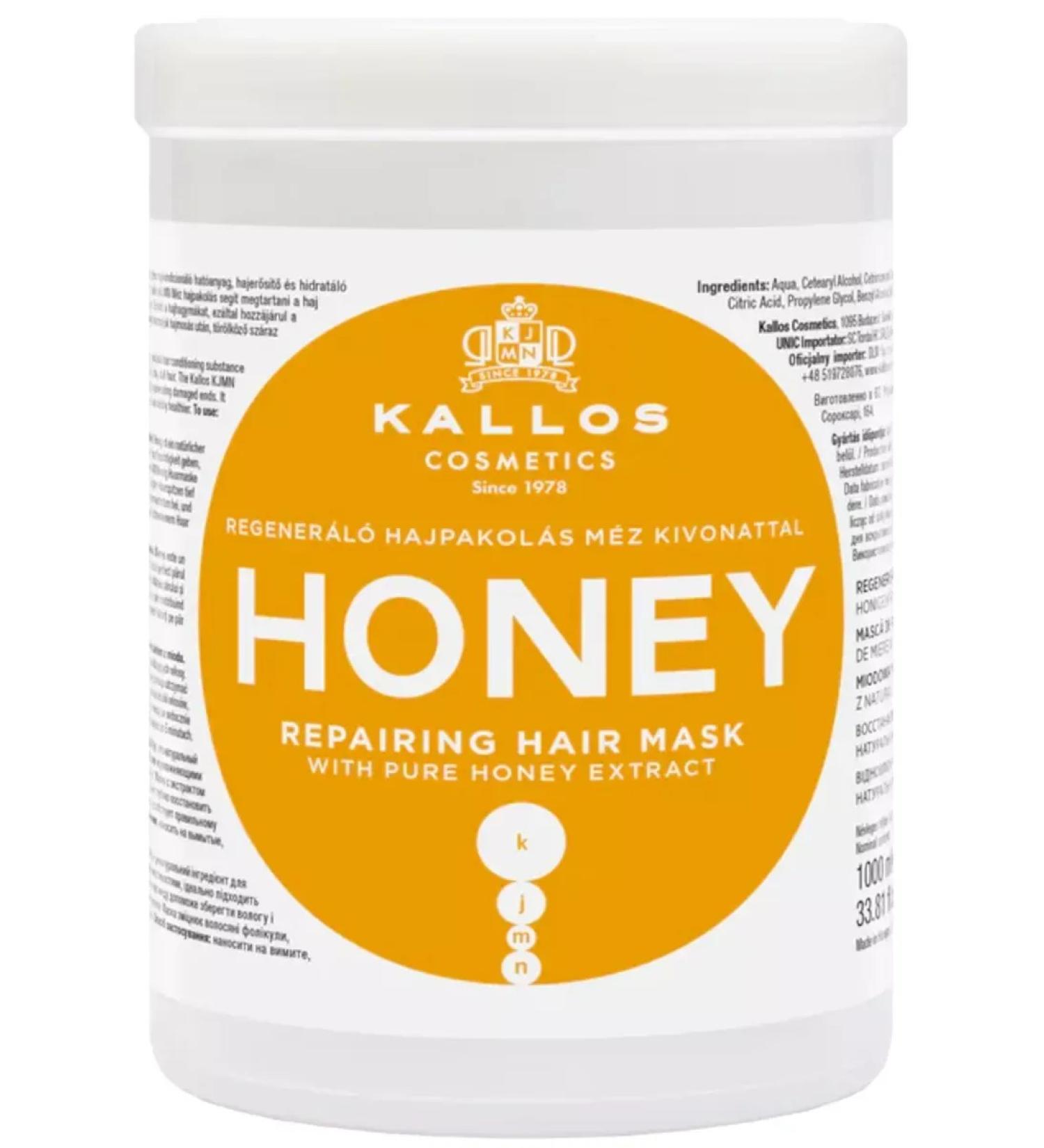 Kallos Cosmetics Hair mask Callos Honey 1000ml - Buy Online on GoSupps.com