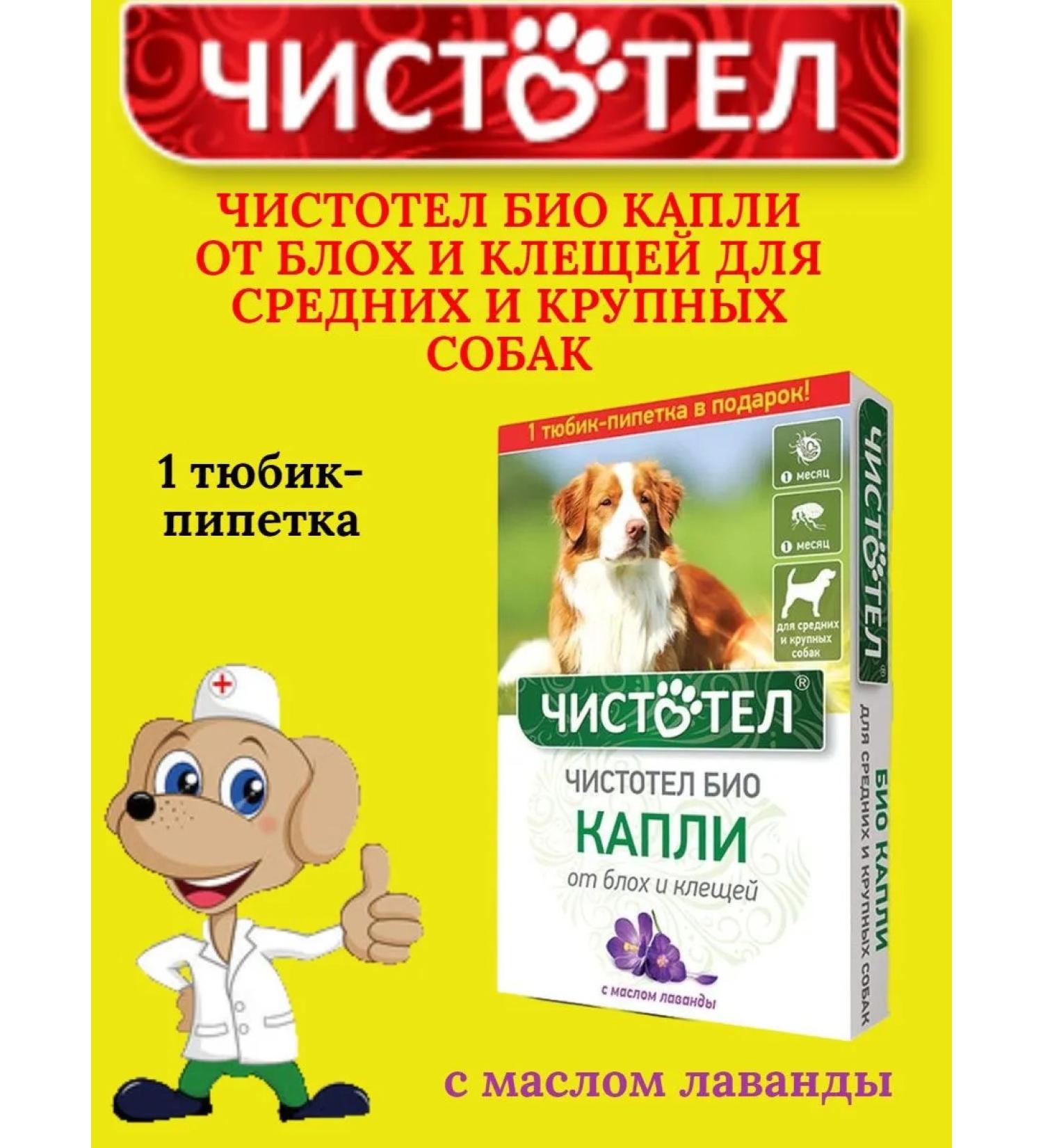 Celandine Drops from fleas and ticks for medium and large dogs 1 pitch