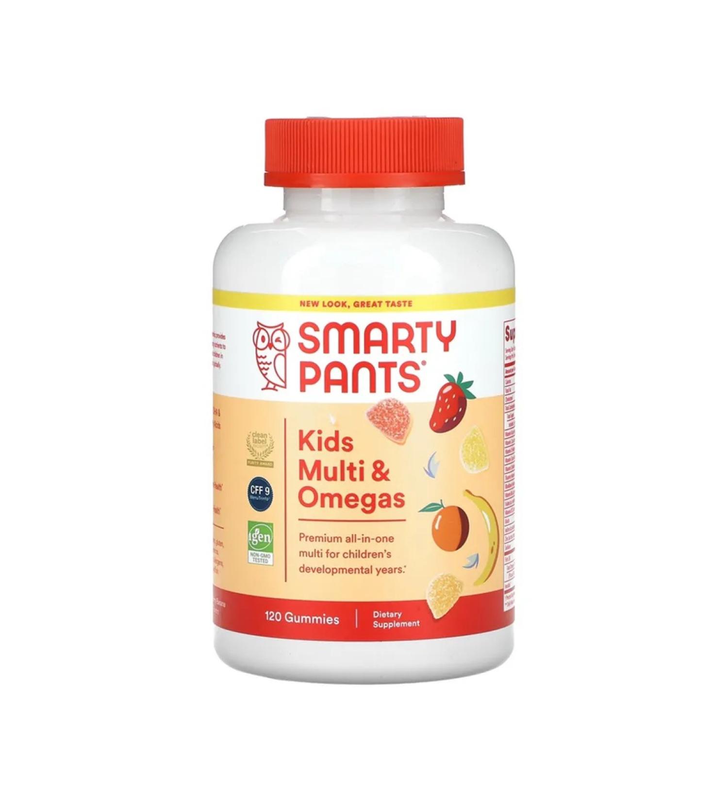 SmartyPants Children's multivitamins with omega-3 120 chewing tablets